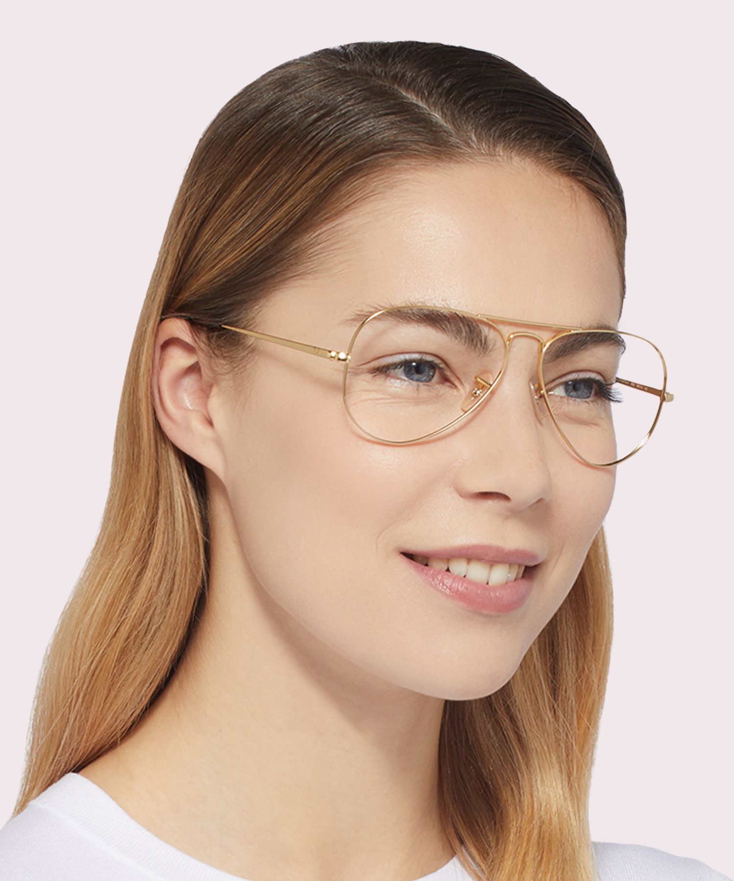Aviator Optics Arista Gold MetalSunglass Frames for Women for Glasses Direct