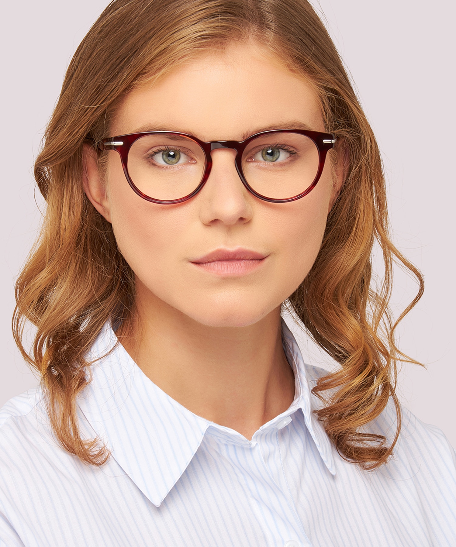 Dalston Shiny Demi Red AcetateEyeglass Frames for Women for Glasses Direct