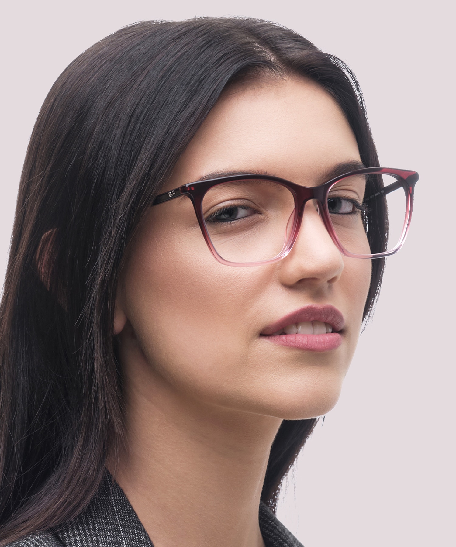 RB5422 Red & Pink AcetateEyeglass Frames for Women for Glasses Direct