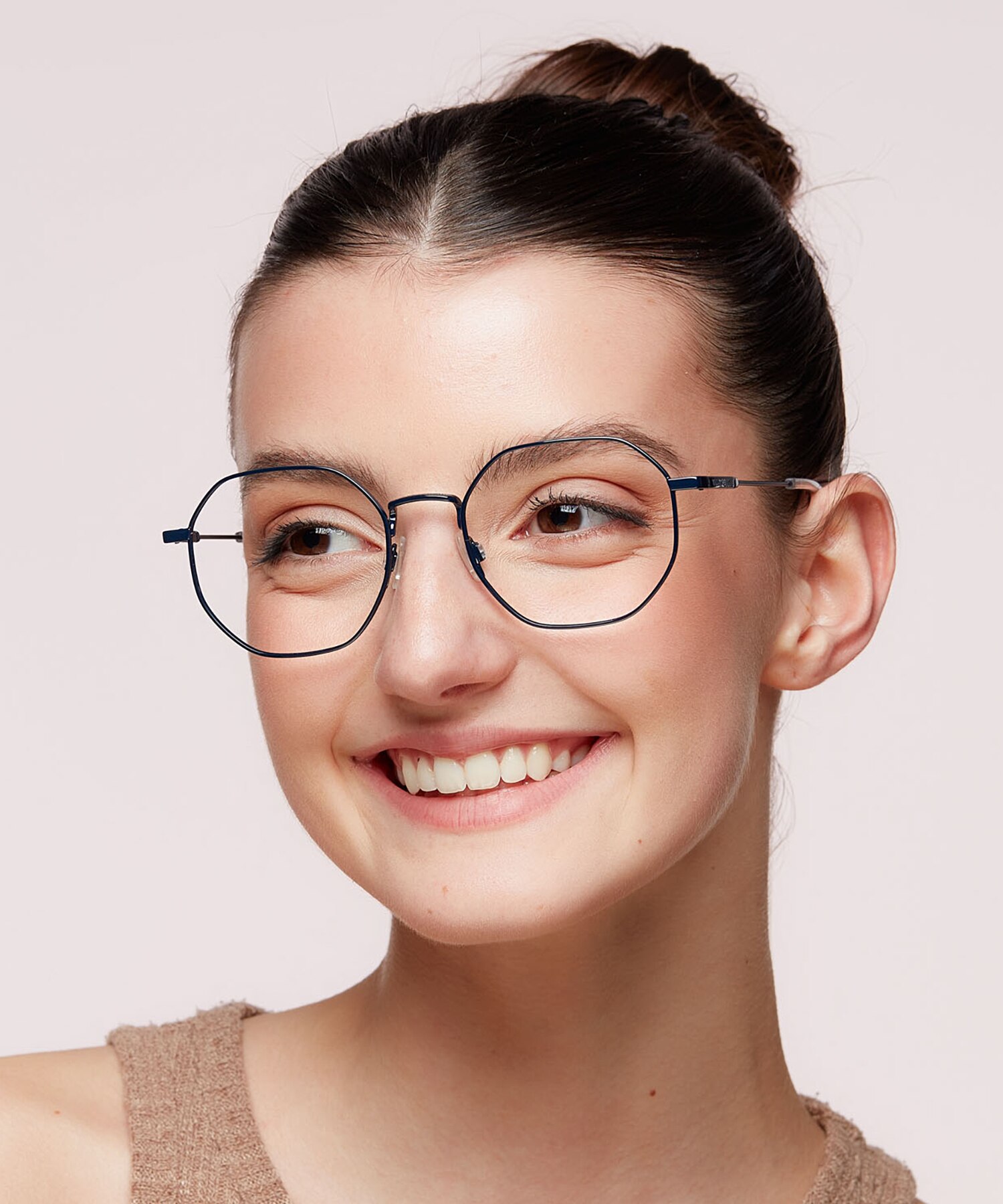 TJ 0096 Blue MetalSunglass Frames for Women for Glasses Direct