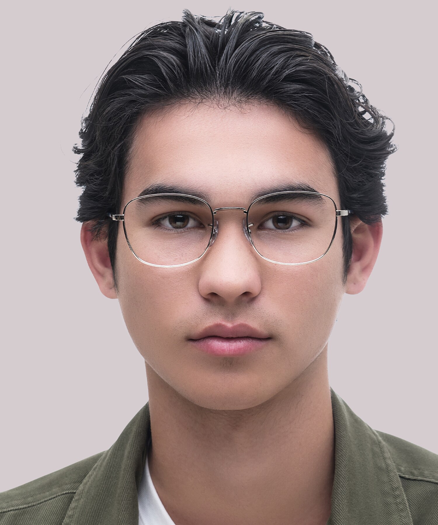 RB6497 Silver MetalEyeglass Frames for Men for Glasses Direct
