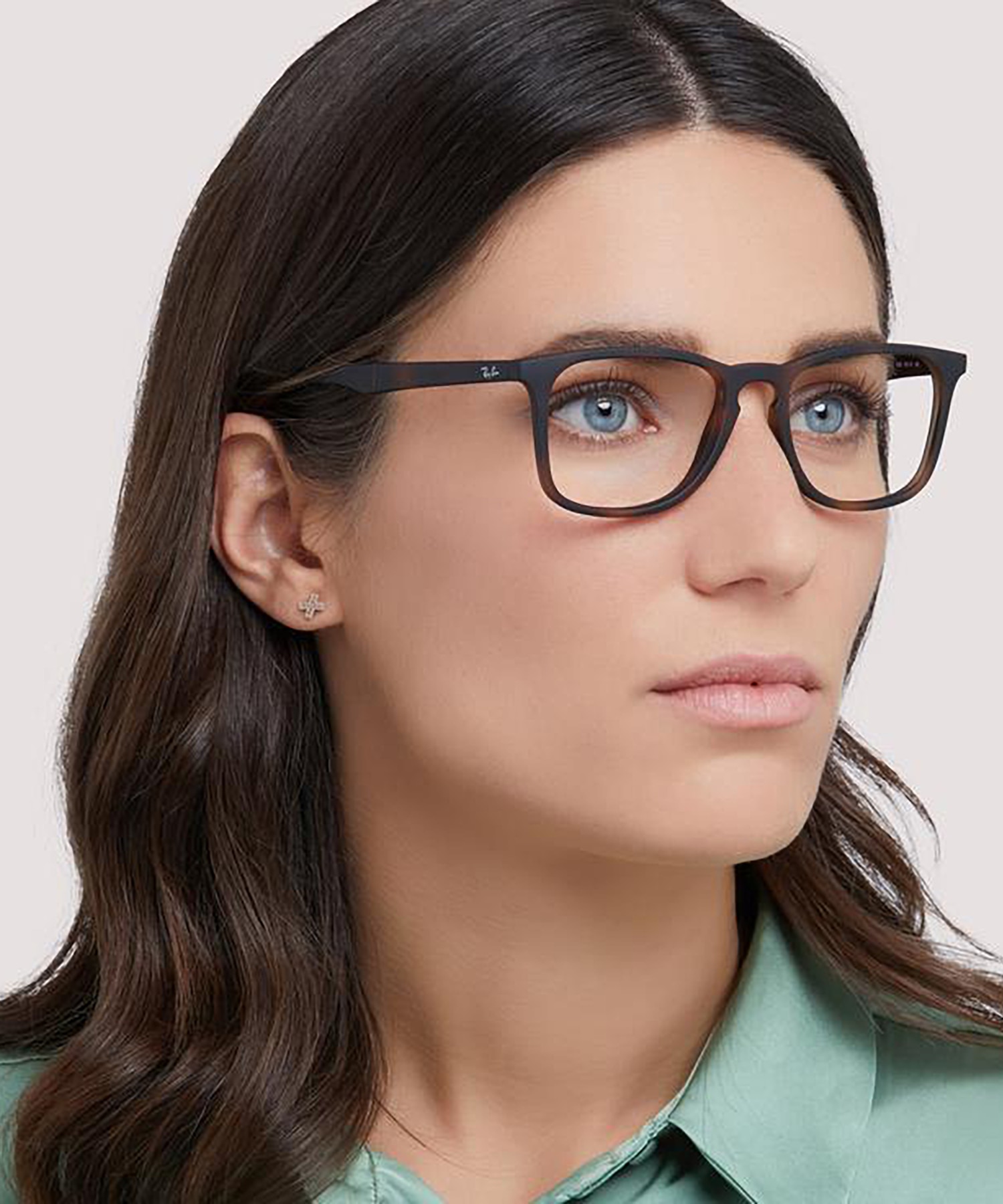 RB7074 Optics Havana PlasticEyeglass Frames for Women for Glasses Direct