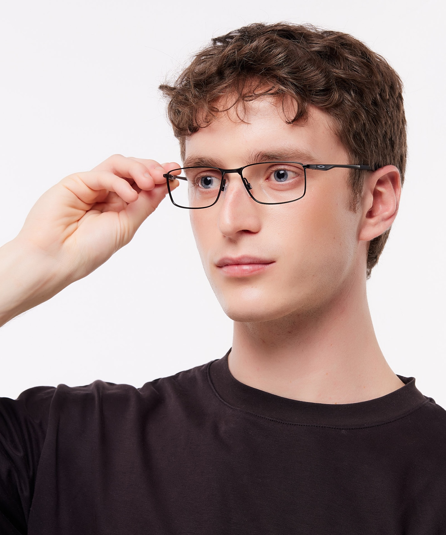 Socket 5.0 Satin Black MetalEyeglass Frames for Men for Glasses Direct