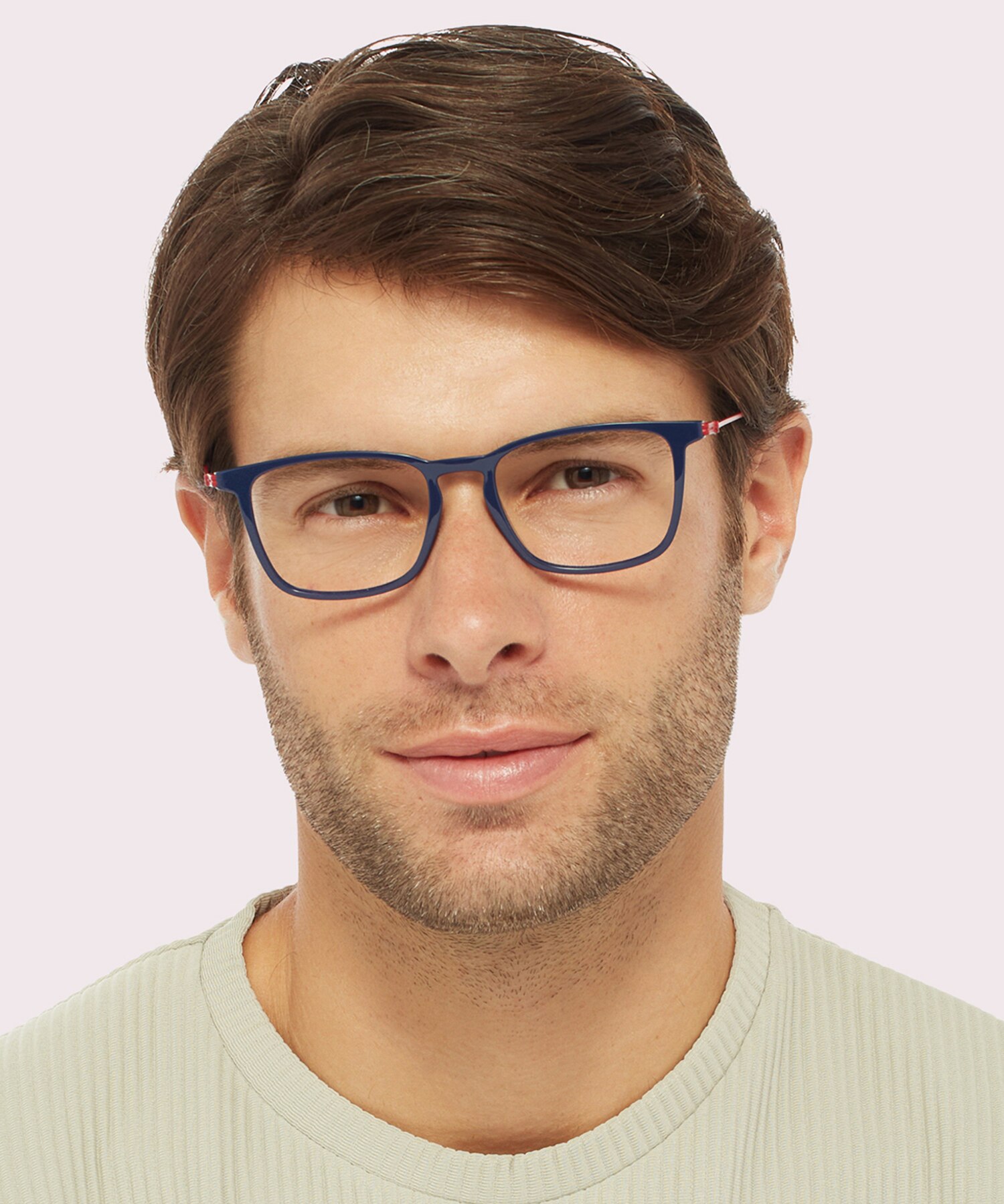 TJ 0061 Blue Red PlasticEyeglass Frames for Men for Glasses Direct
