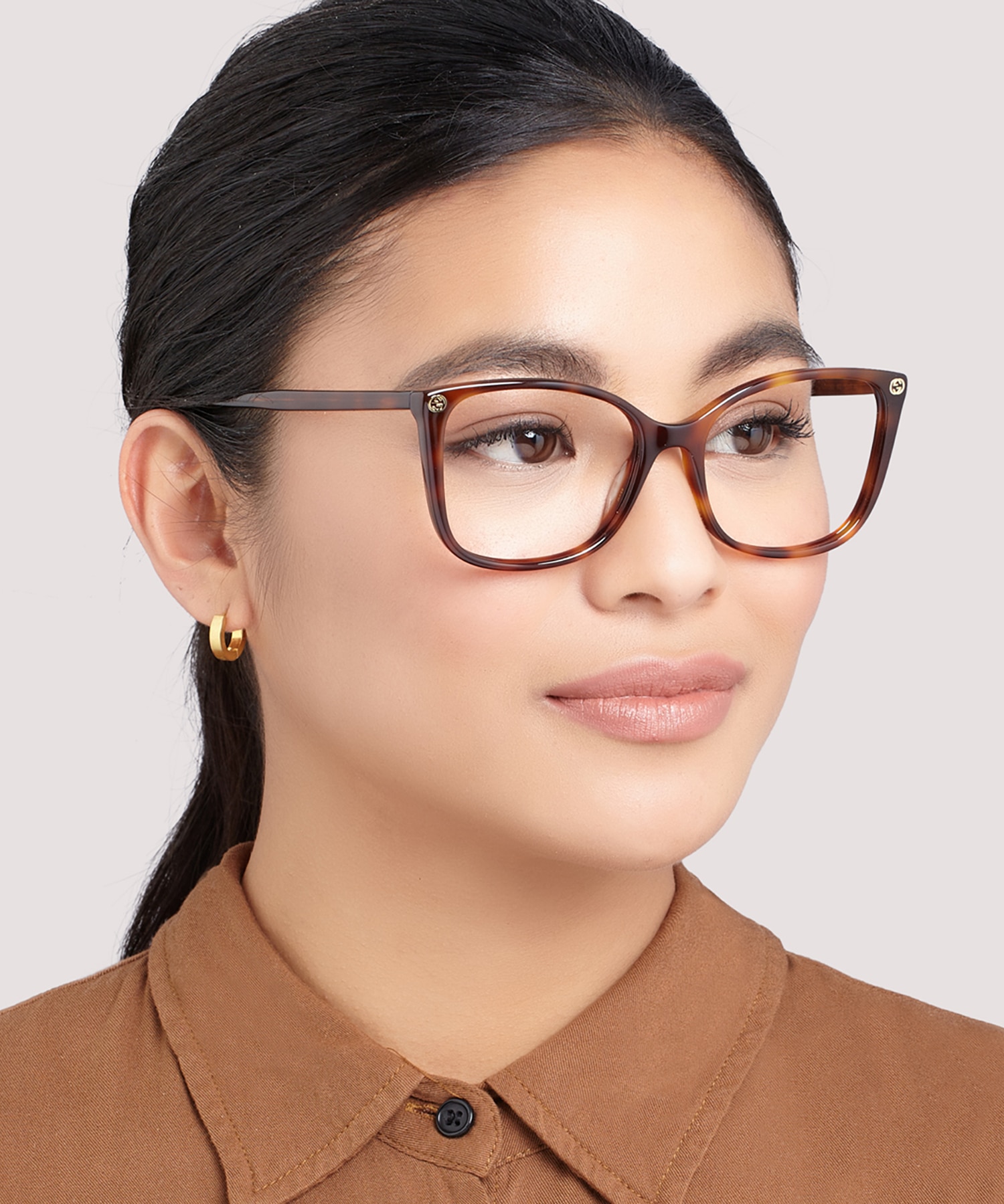 GG0026O Tortoise AcetateEyeglass Frames for Women for Glasses Direct