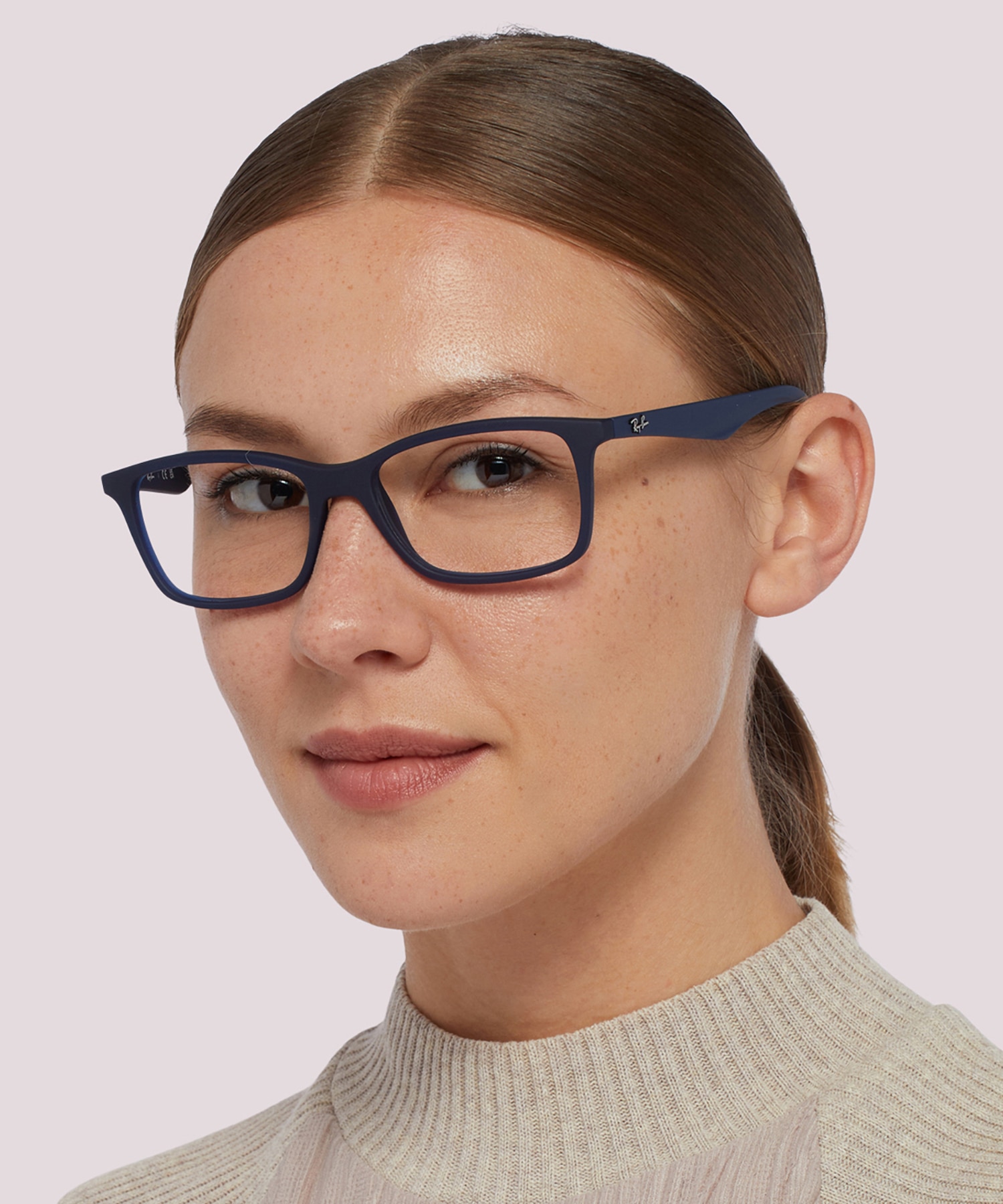 RB7047 Transparent Blue PlasticEyeglass Frames for Women for Glasses Direct
