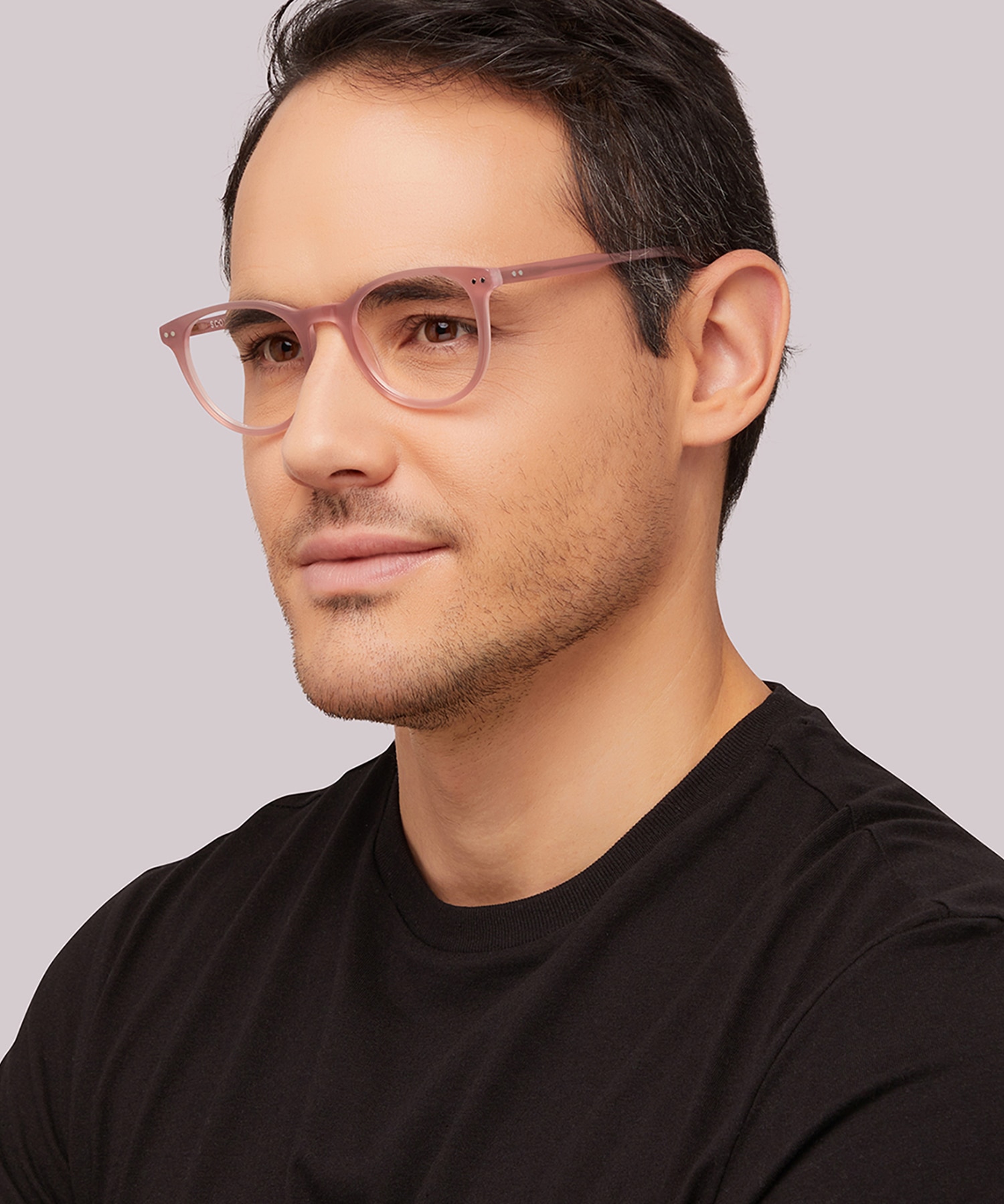 Dallas Shiny Milky Nude AcetateEyeglass Frames for Men for Glasses Direct
