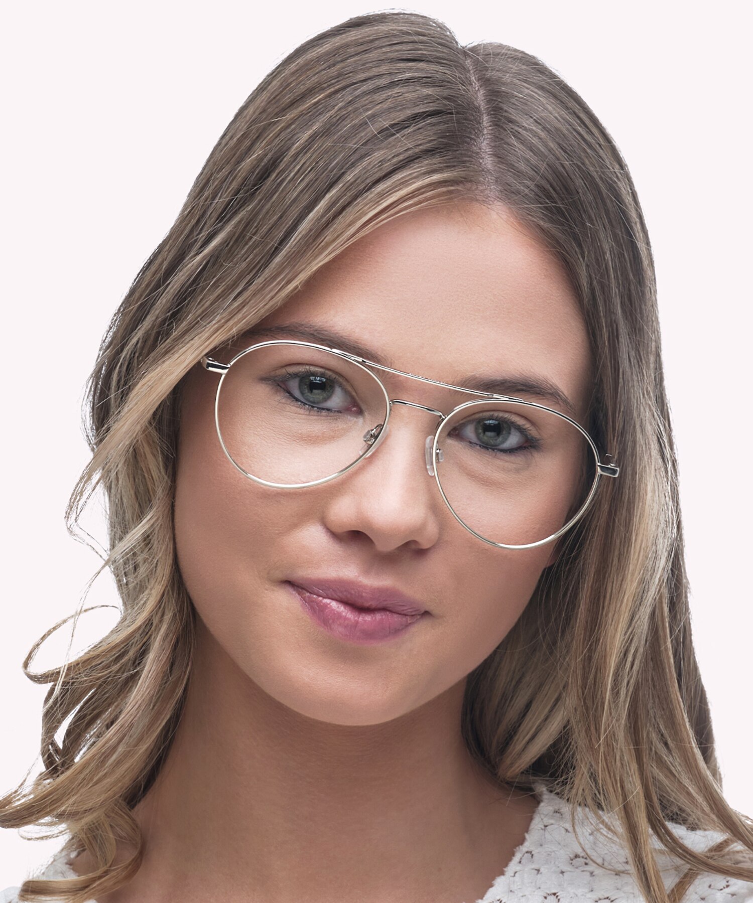 TJ 0088 Silver MetalSunglass Frames for Women for Glasses Direct