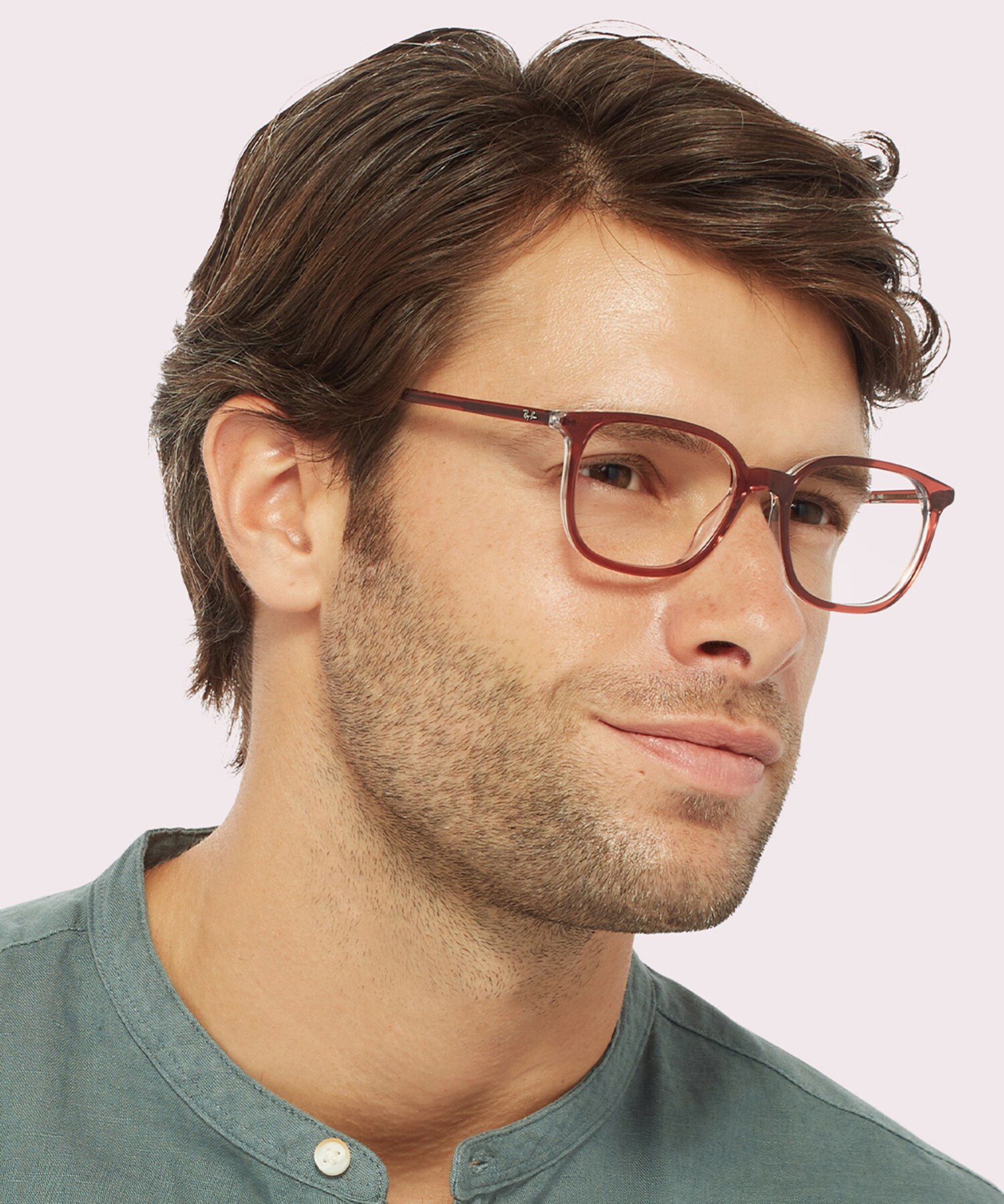RB5406 Brown On Transparent AcetateSunglass Frames for Men for Glasses Direct