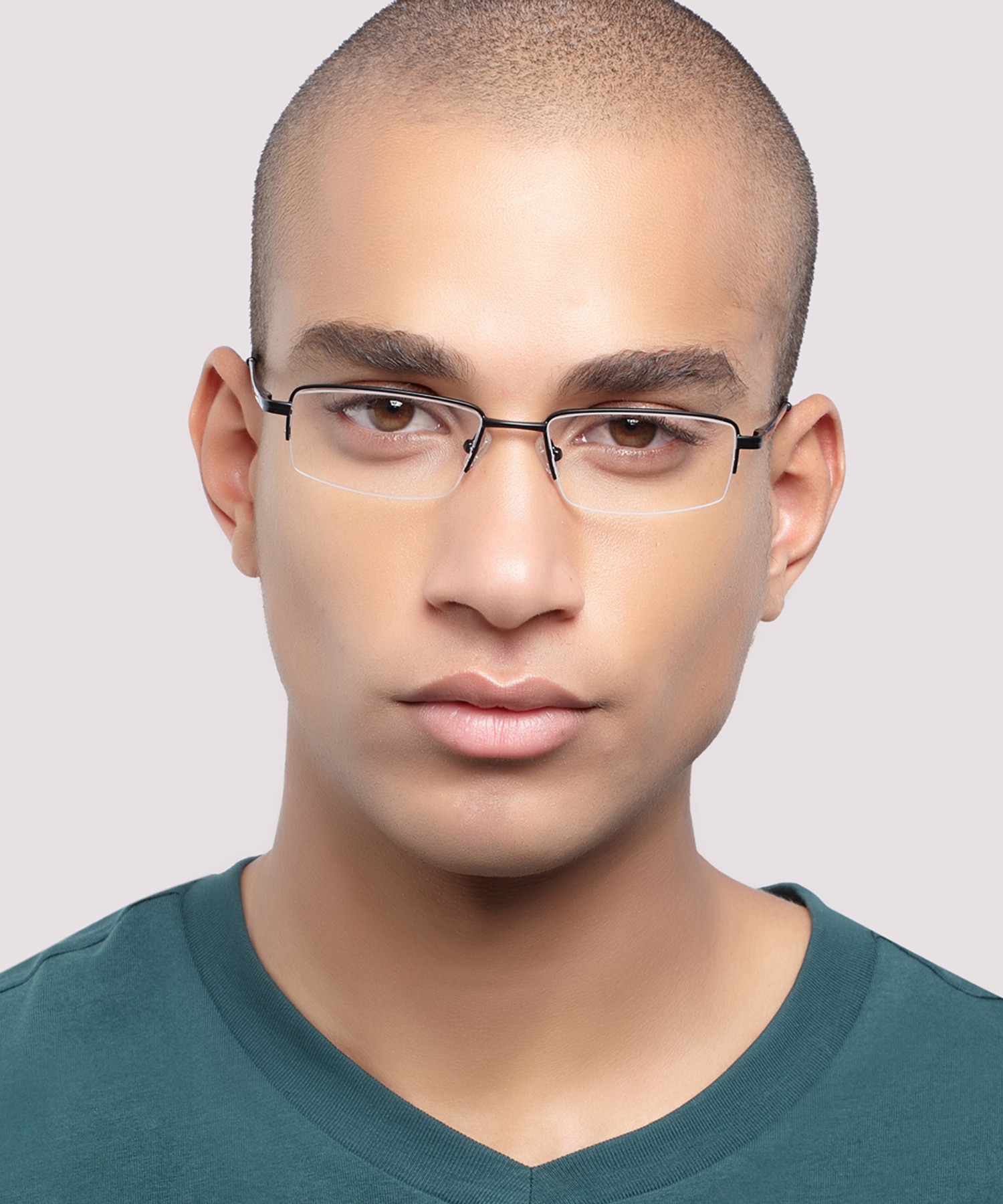 Erin Matte Black MetalSunglass Frames for Men for Glasses Direct