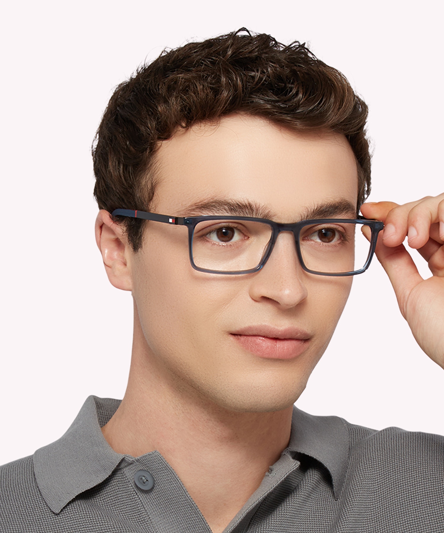 TH 1947 Blue PlasticEyeglass Frames for Men for Glasses Direct