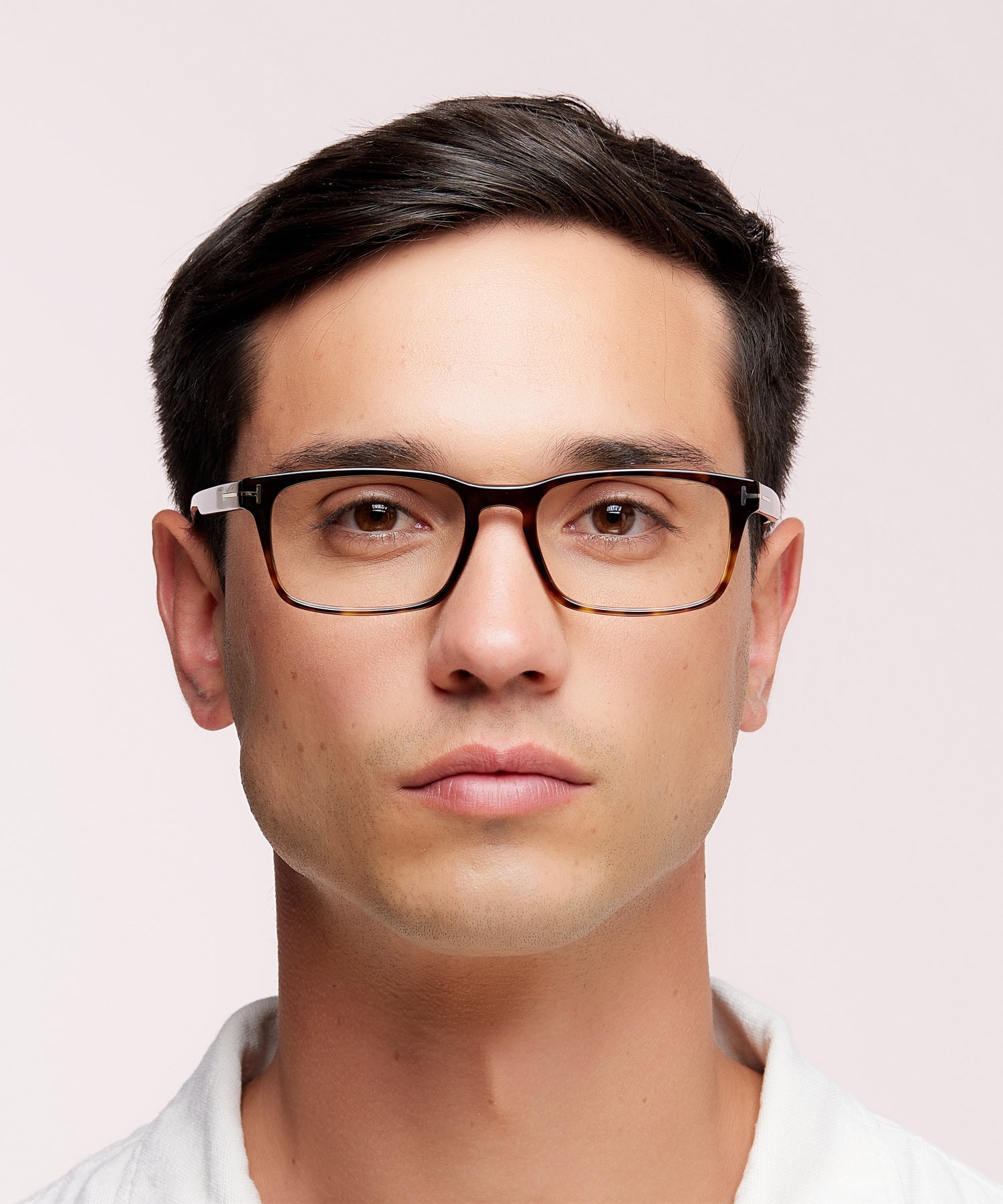 FT5938-B Tortoise Black AcetateEyeglass Frames for Men for Glasses Direct