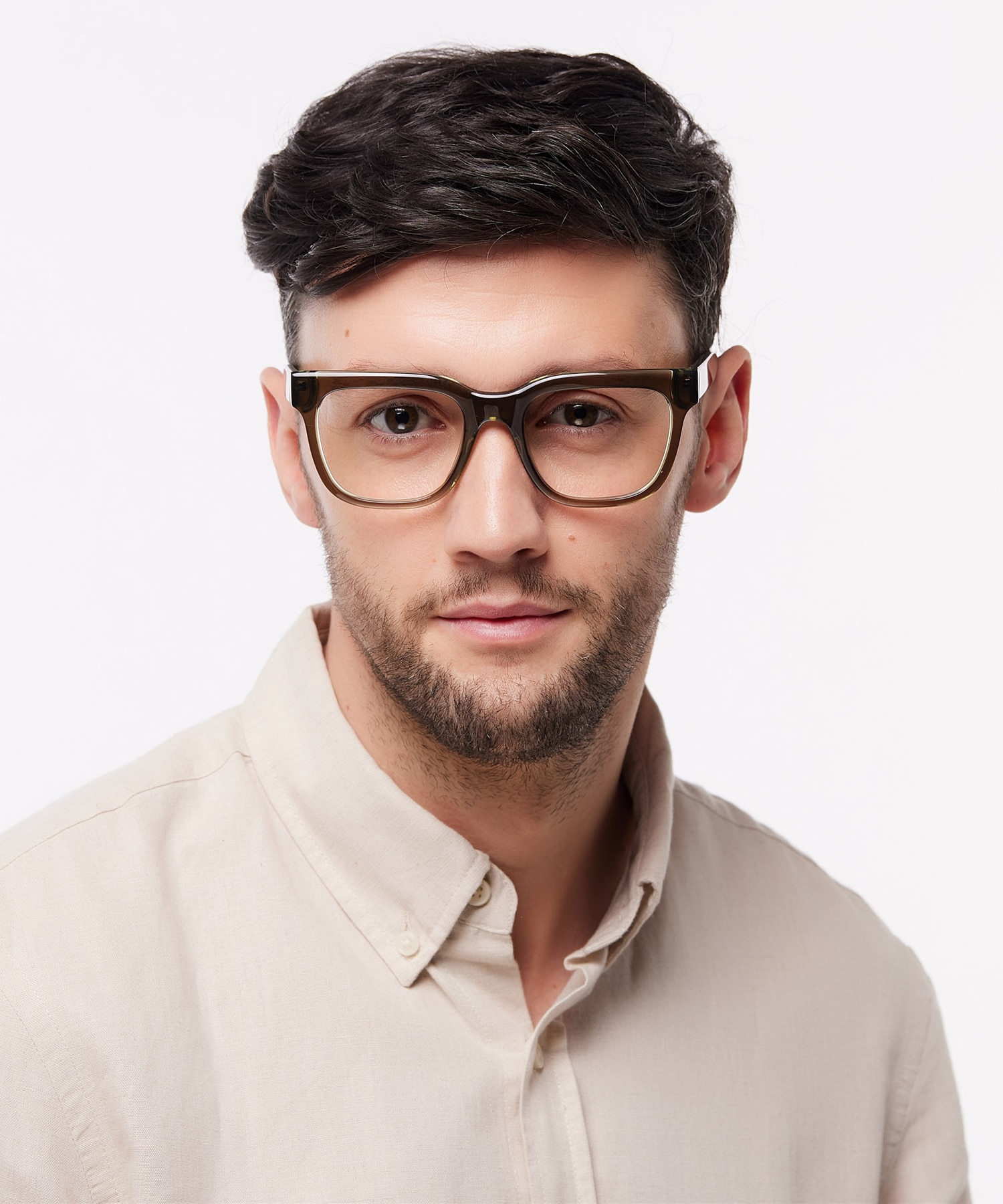 Kami Crystal Green AcetateSunglass Frames for Men for Glasses Direct