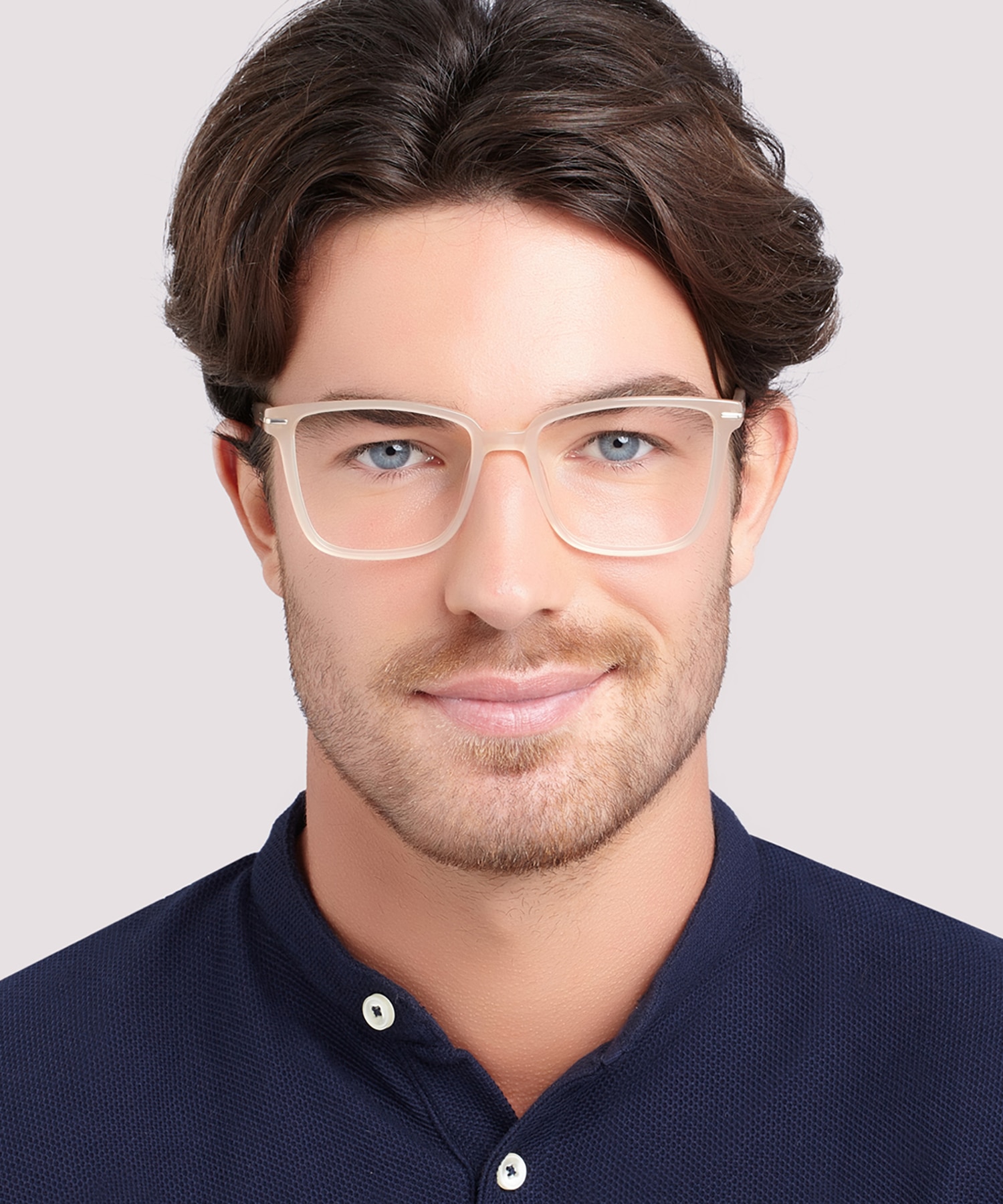 Balham Shiny Champagne Milky AcetateEyeglass Frames for Men for Glasses Direct