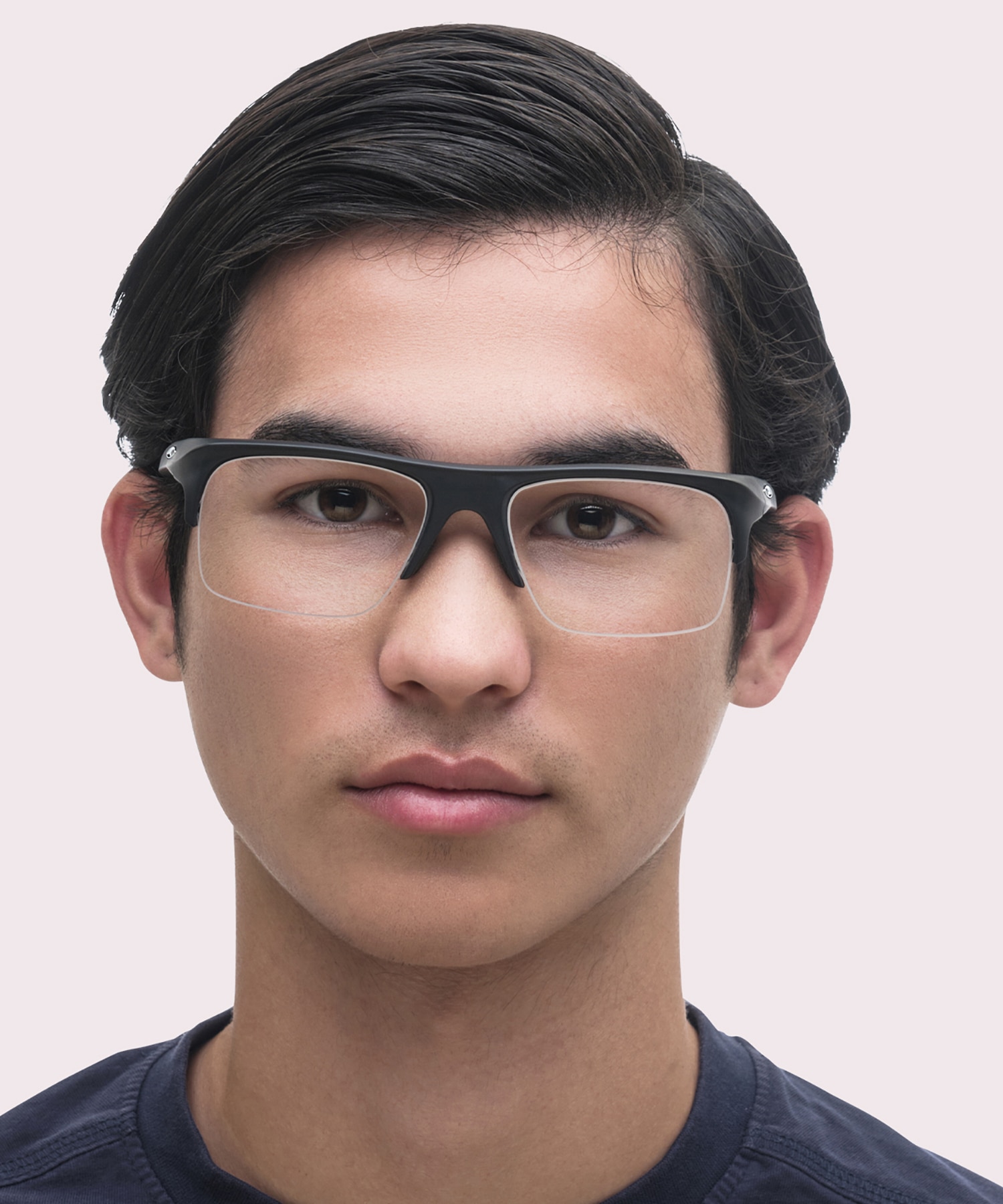 Plazlink Satin Black PlasticSunglass Frames for Men for Glasses Direct