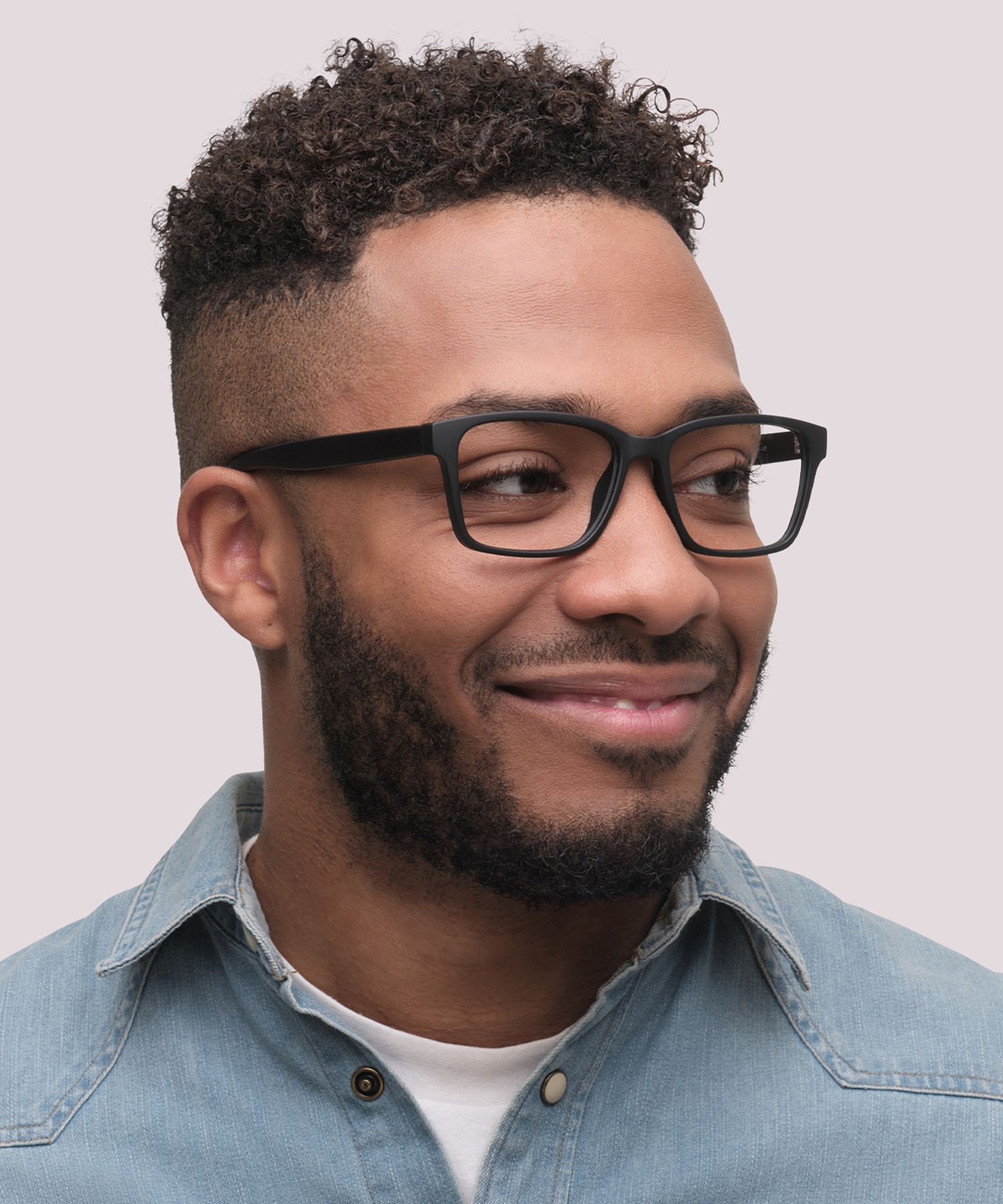 Harry Matte Black PlasticEyeglass Frames for Men for Glasses Direct