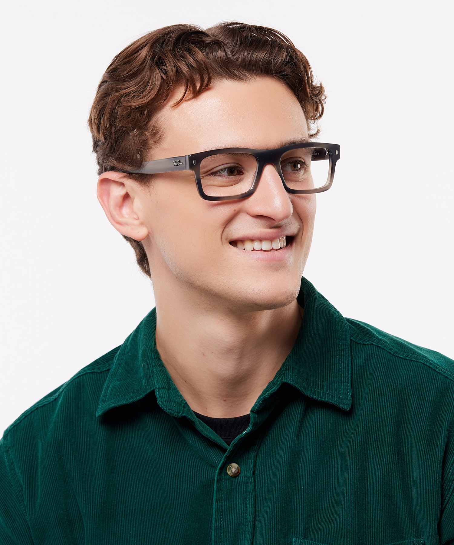 RB5435 Havana Grey AcetateEyeglass Frames for Men for Glasses Direct