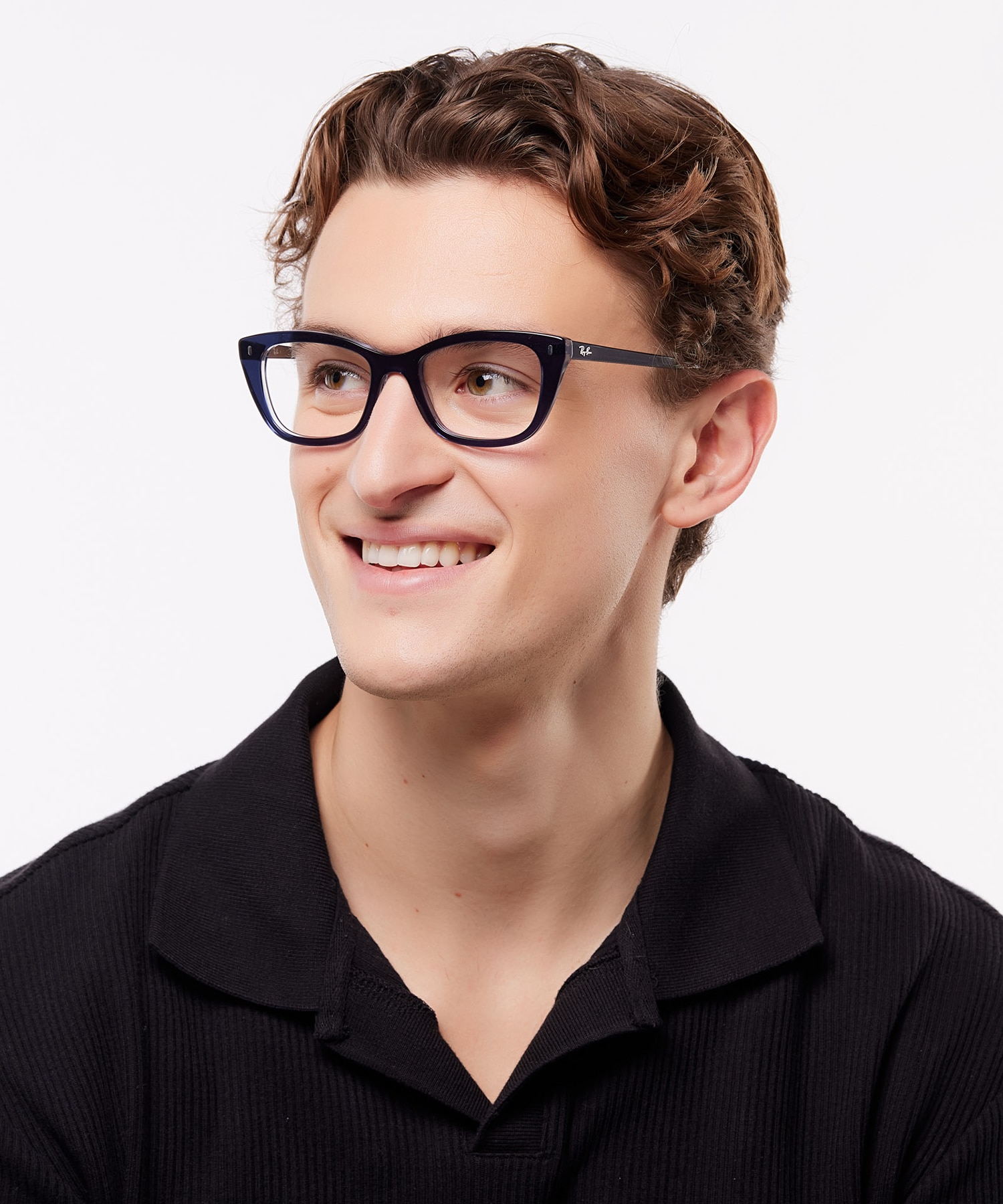 RB5433 Blue On Transparent Blue AcetateEyeglass Frames for Men for Glasses Direct