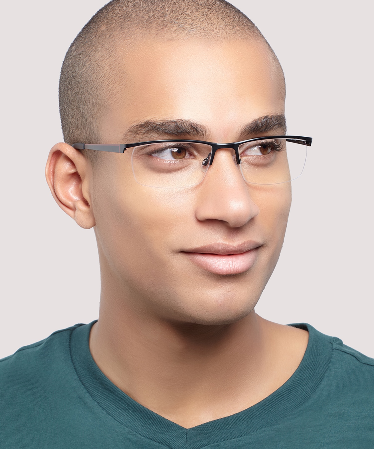 Blazer Matte Black MetalEyeglass Frames for Men for Glasses Direct