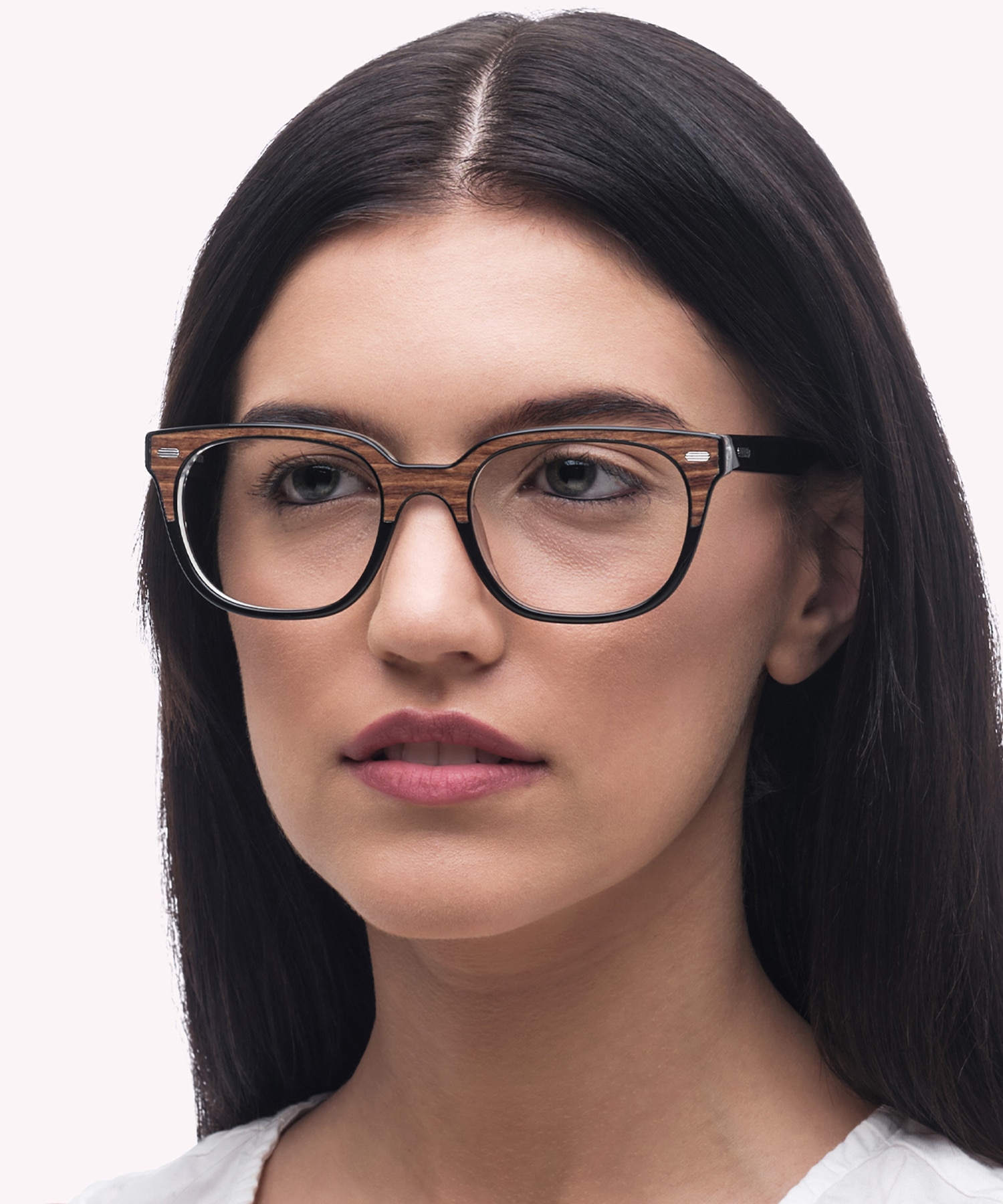 Hanwell Light Brown Wood Crystal AcetateEyeglass Frames for Women for Glasses Direct