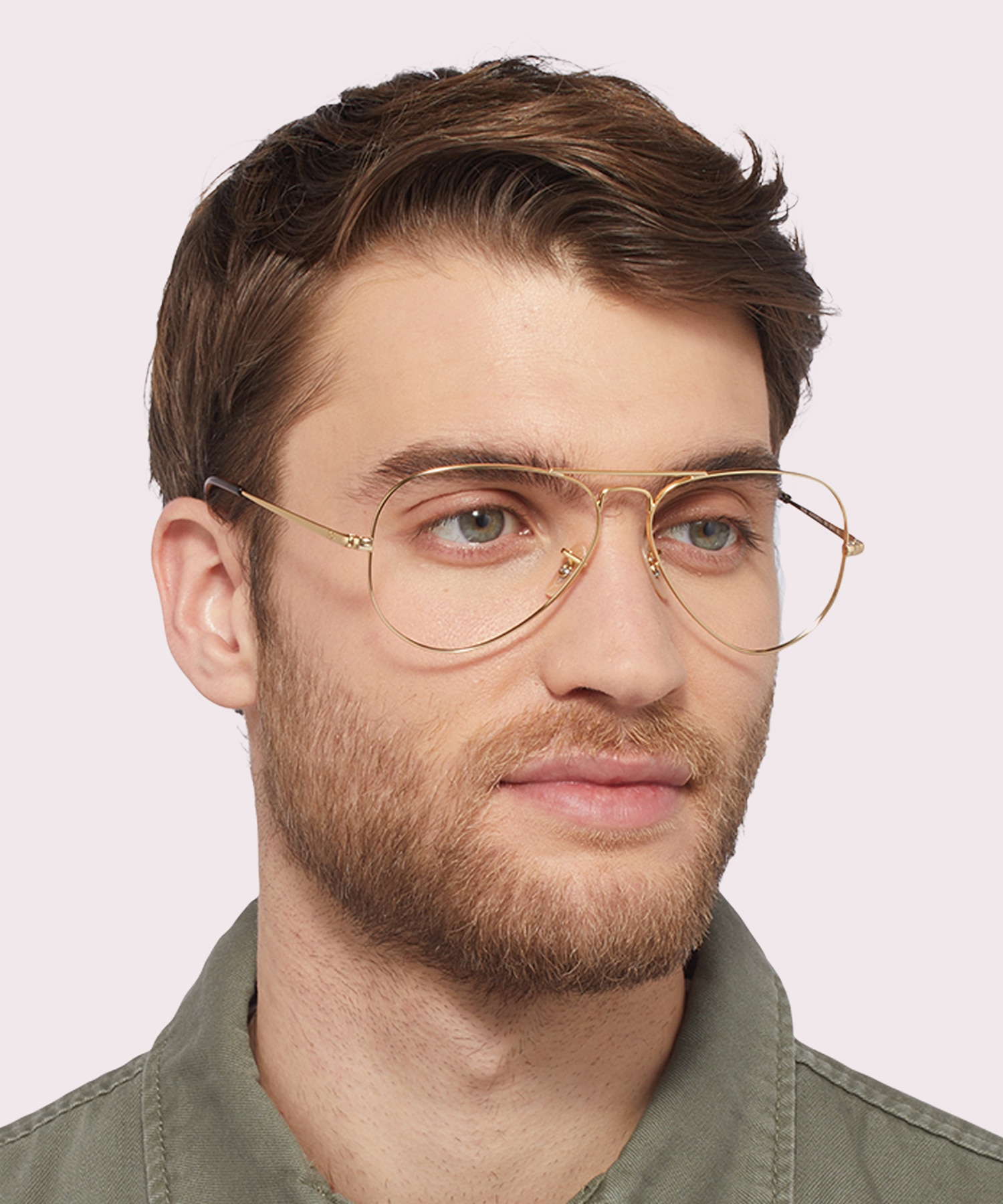 Aviator Optics Arista Gold MetalSunglass Frames for Men for Glasses Direct
