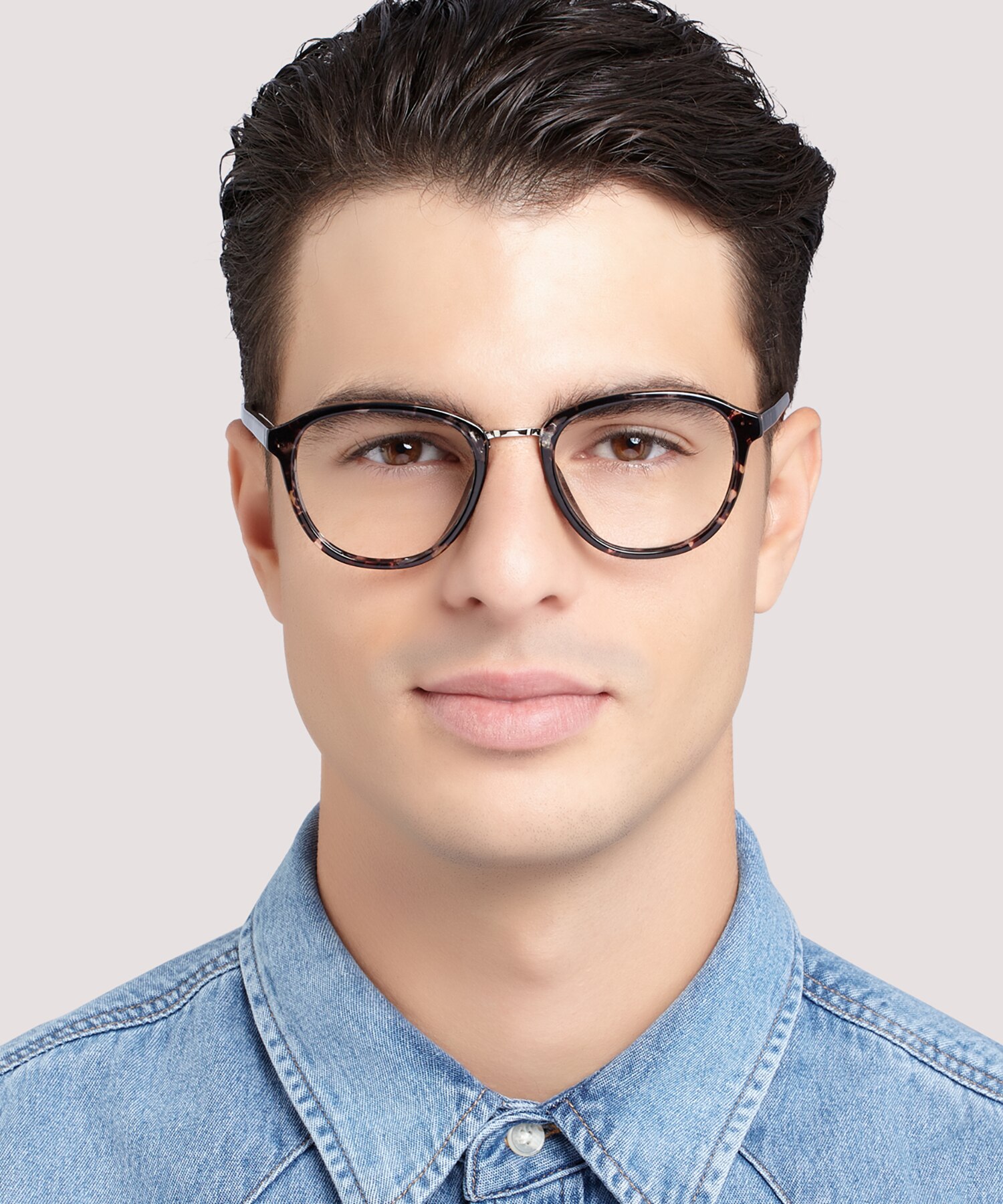 Cassidy Black Havana PlasticEyeglass Frames for Men for Glasses Direct