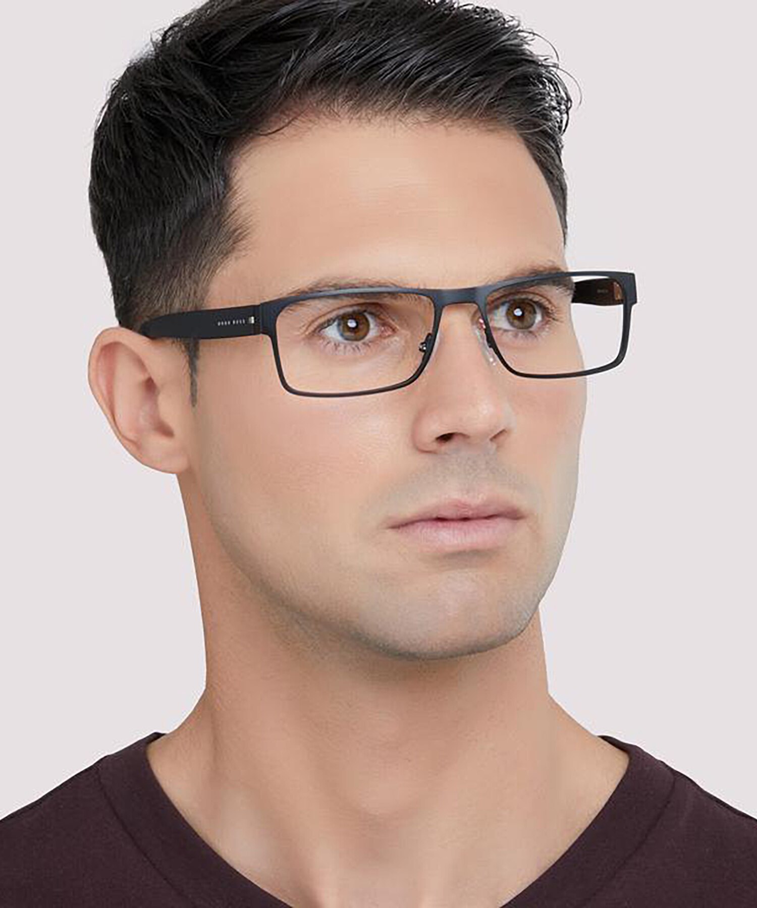 Boss 0601/N Black PlasticEyeglass Frames for Men for Glasses Direct