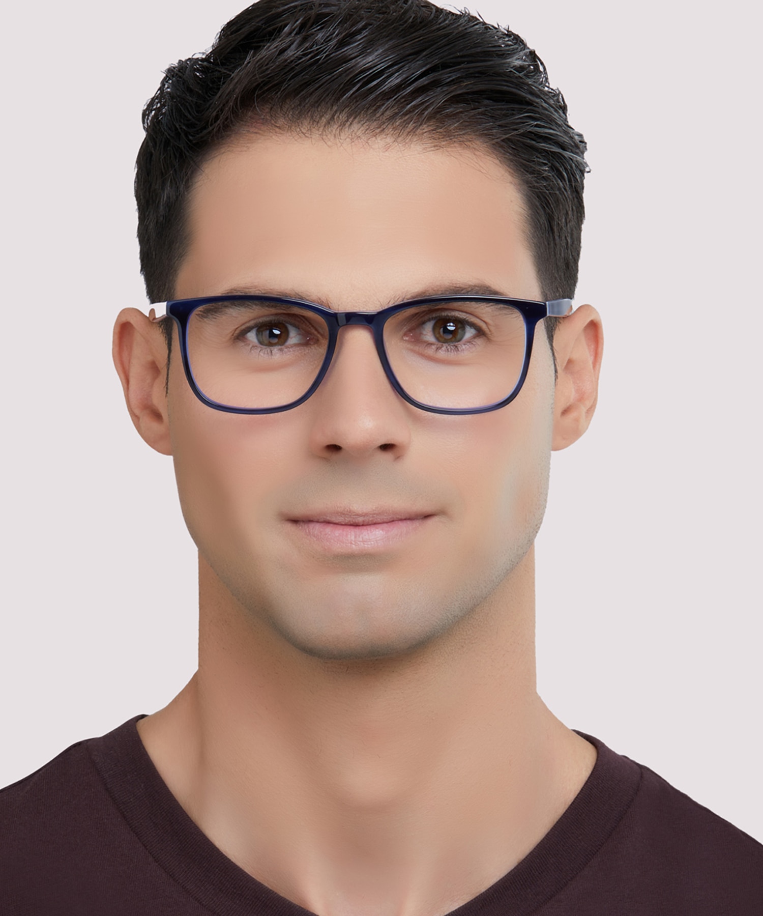 Grayson Black & Blue AcetateEyeglass Frames for Men for Glasses Direct