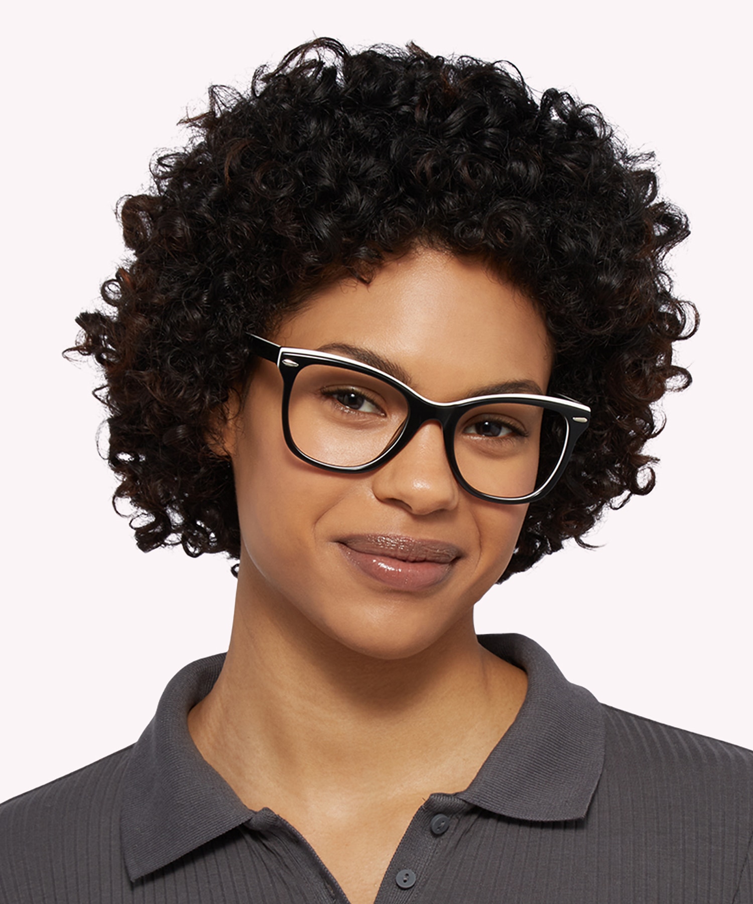 Grazia Black & White & Black AcetateEyeglass Frames for Women for Glasses Direct