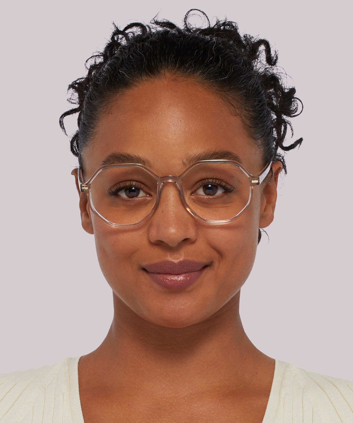 PLD D433 Brown Light PlasticEyeglass Frames for Women for Glasses Direct