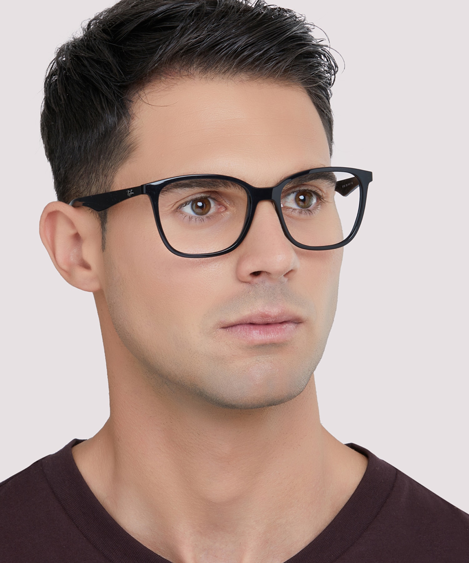 RB7066 Black PlasticEyeglass Frames for Men for Glasses Direct