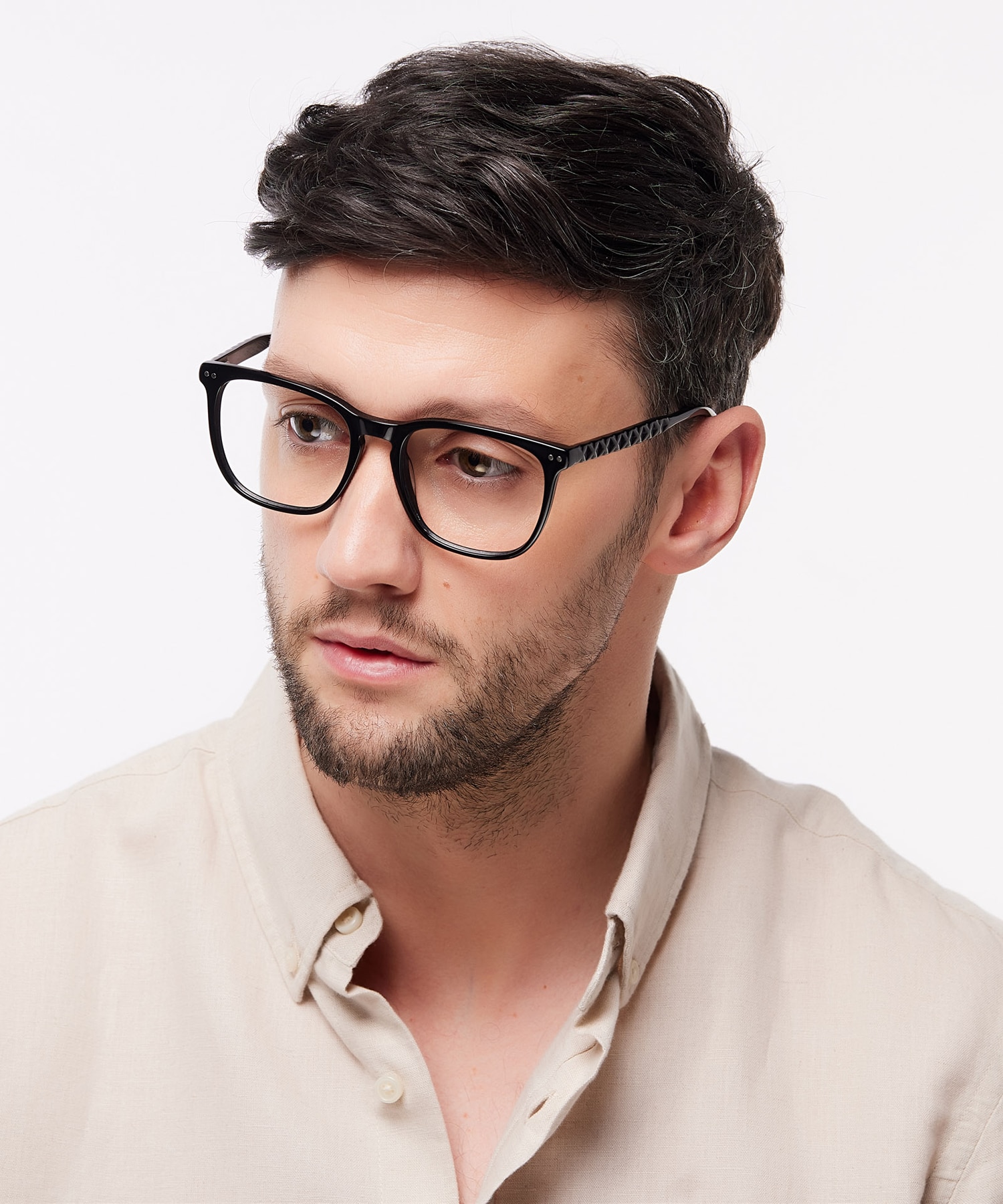 Elsie Black AcetateEyeglass Frames for Men for Glasses Direct