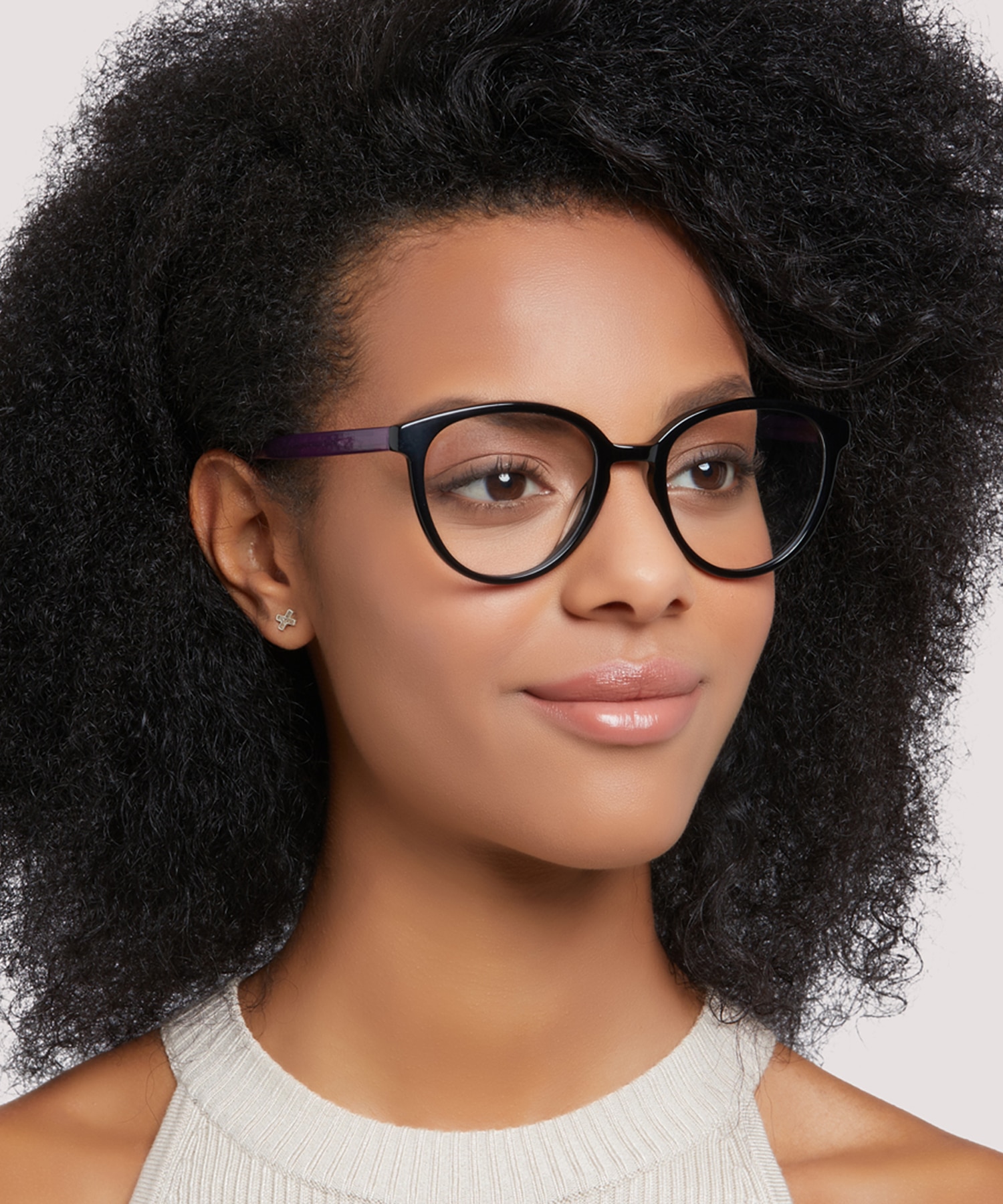 Claire Shiny Black PlasticEyeglass Frames for Women for Glasses Direct