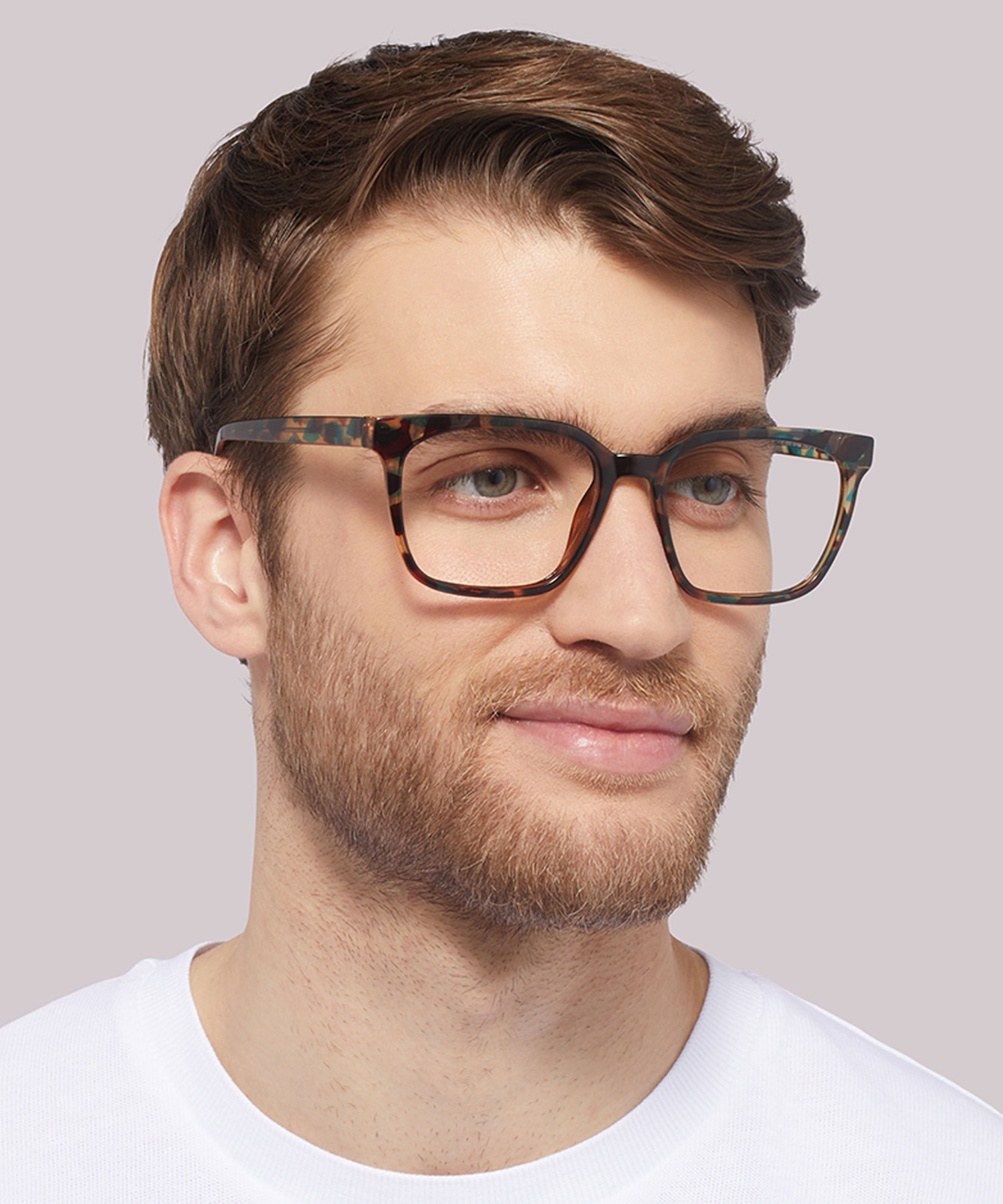 Gian Green Havana PlasticEyeglass Frames for Men for Glasses Direct