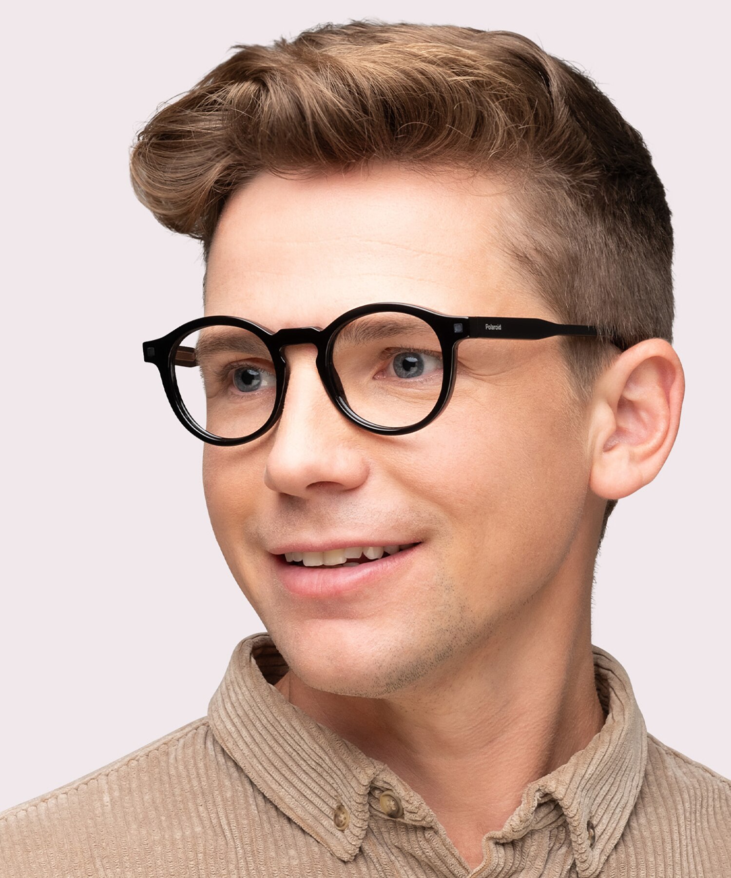 PLD D492 Black PlasticEyeglass Frames for Men for Glasses Direct