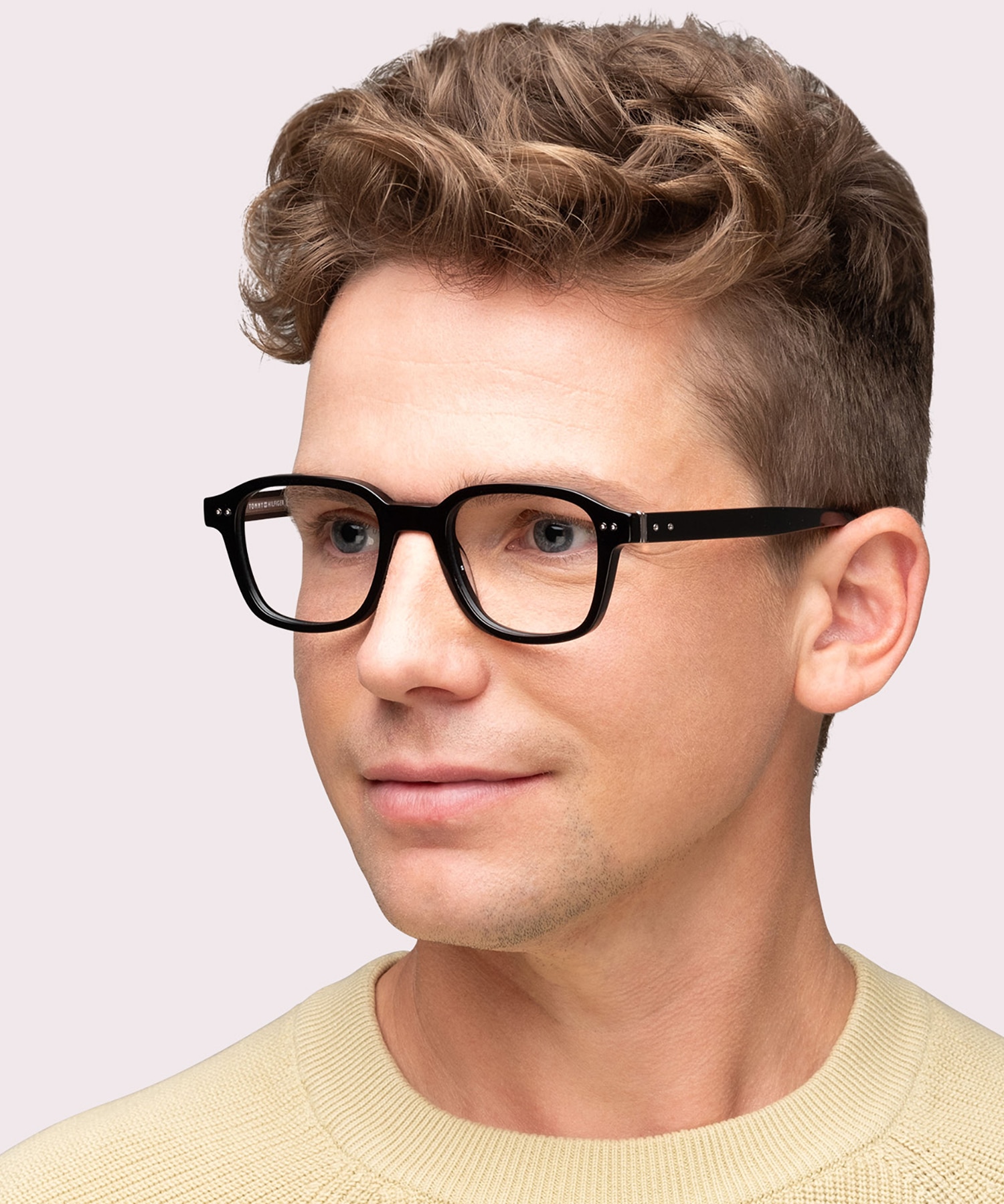 TH 1983 Black AcetateEyeglass Frames for Men for Glasses Direct