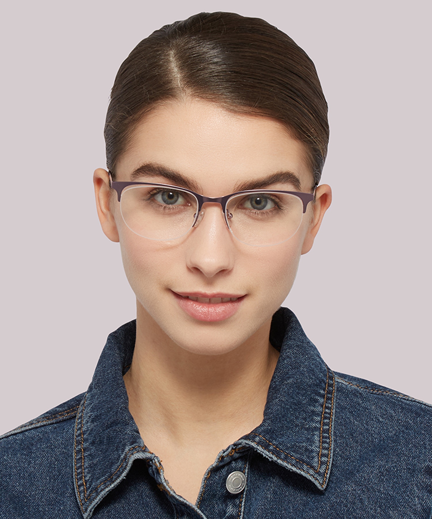 Gwen Matte Pink MetalEyeglass Frames for Women for Glasses Direct