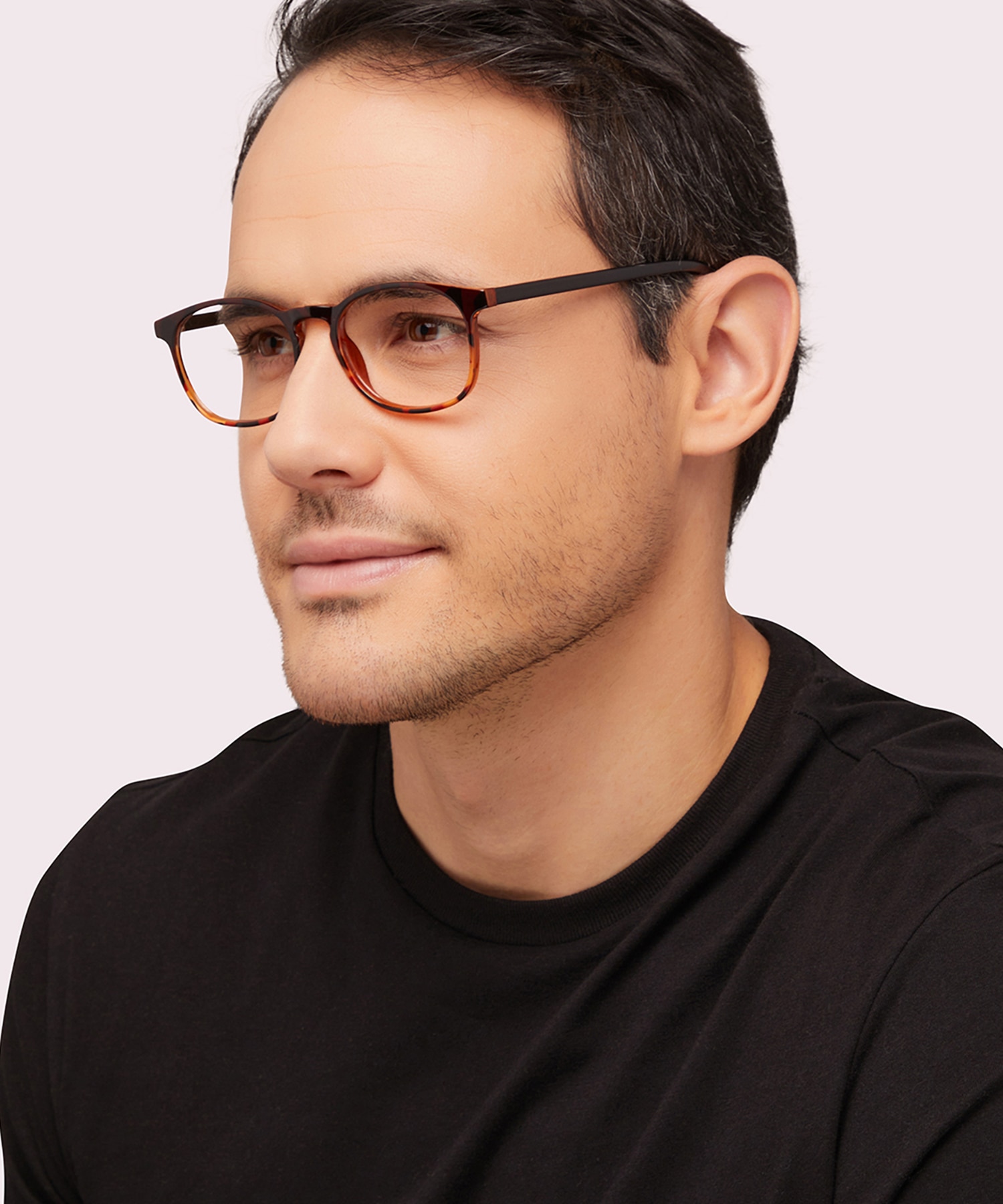 Delaney Havana PlasticEyeglass Frames for Men for Glasses Direct