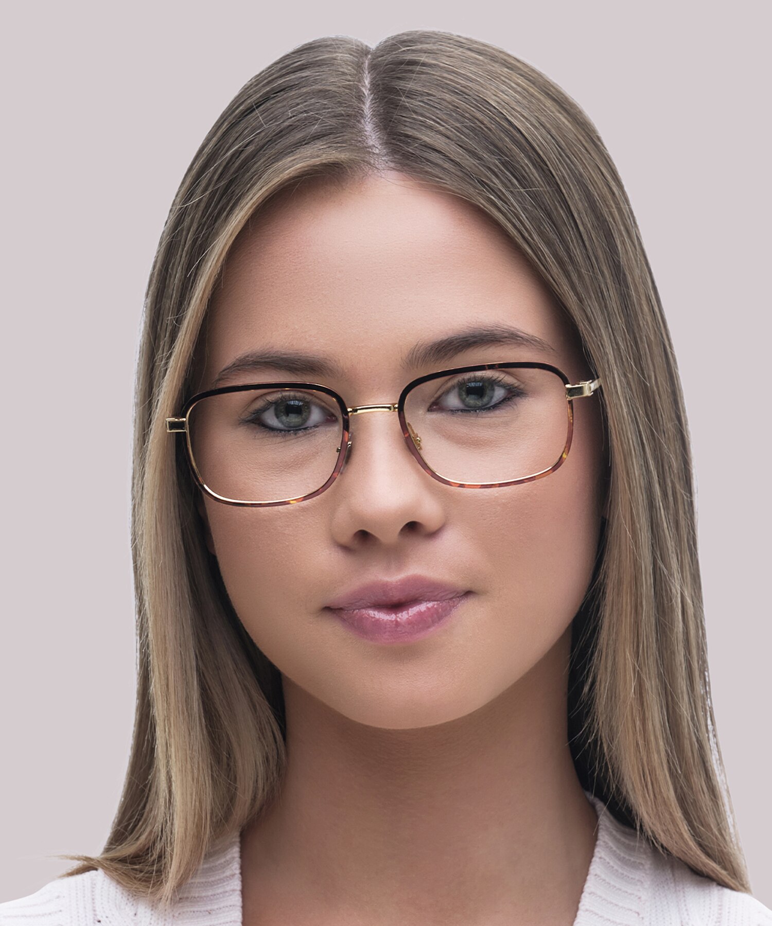 RB6495 Havana On Gold MetalEyeglass Frames for Women for Glasses Direct
