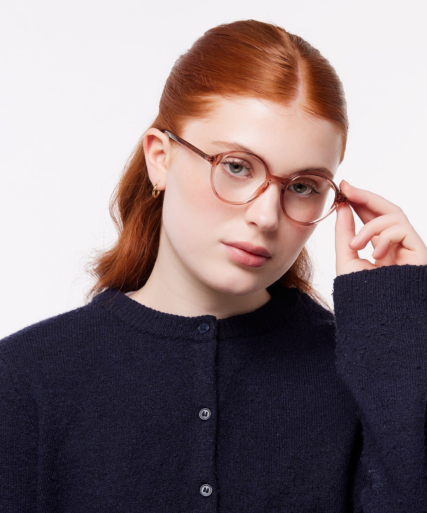 Kasia Crystal Pink PlasticEyeglass Frames for Women for Glasses Direct