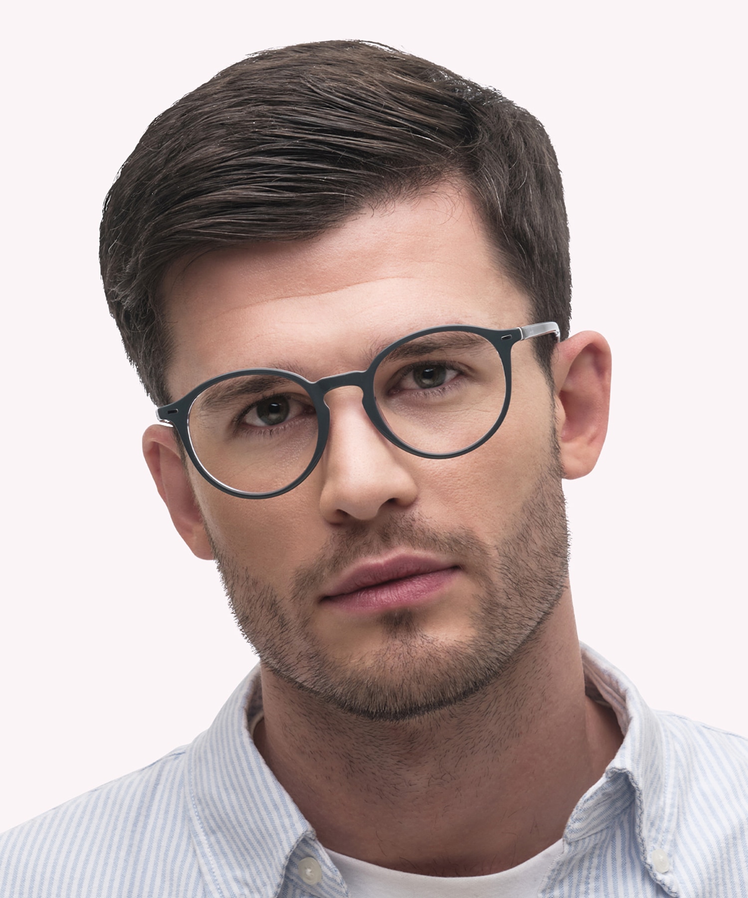 ZEROTHREE Grey AcetateEyeglass Frames for Men for Glasses Direct