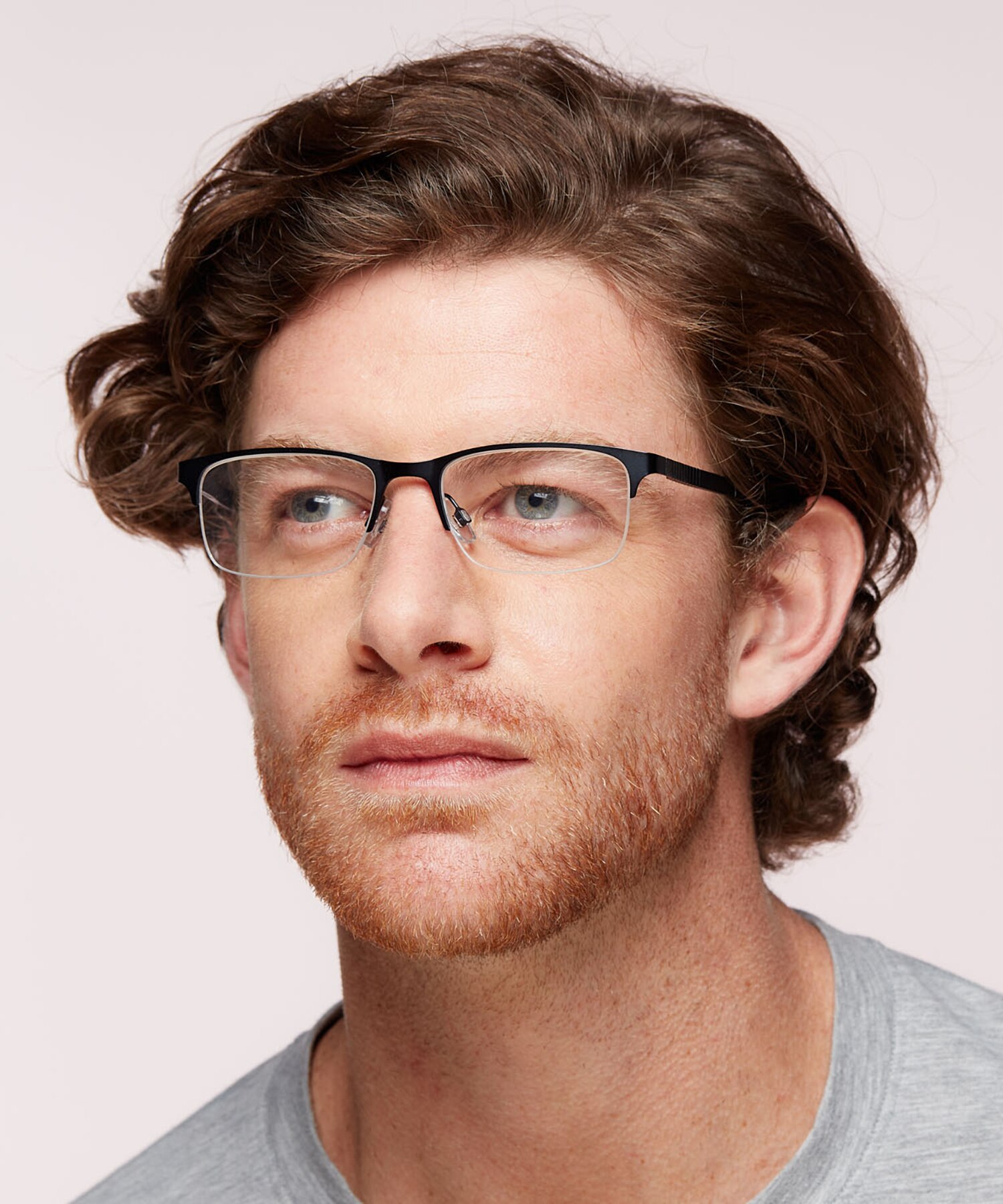 CPO 3533 Blue MetalEyeglass Frames for Men for Glasses Direct