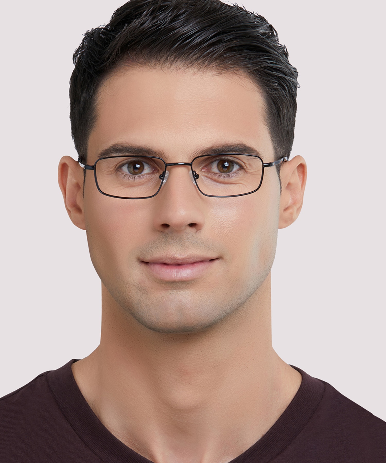 Ellis Black MetalEyeglass Frames for Men for Glasses Direct
