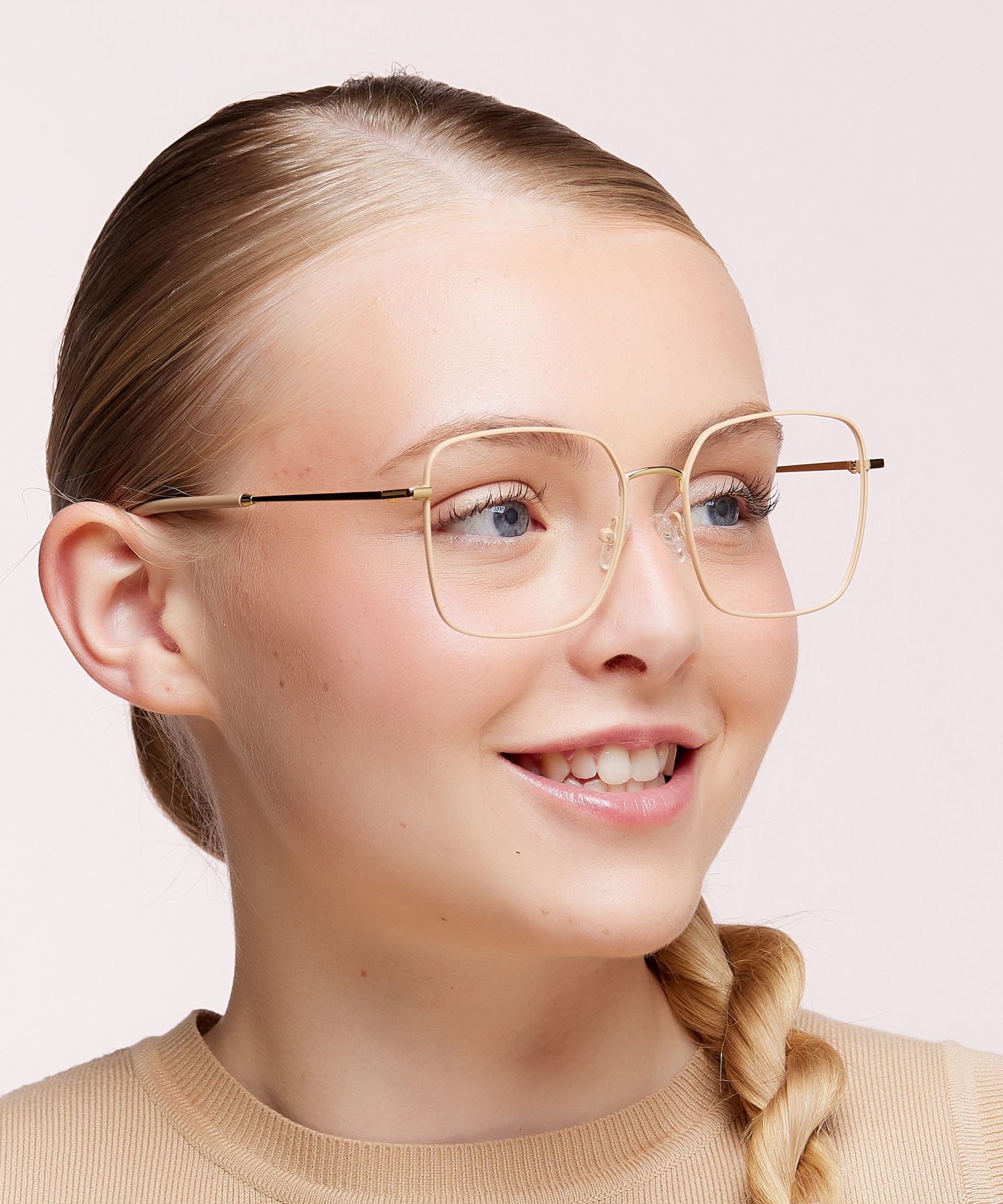 Venezia Cream MetalEyeglass Frames for Women for Glasses Direct
