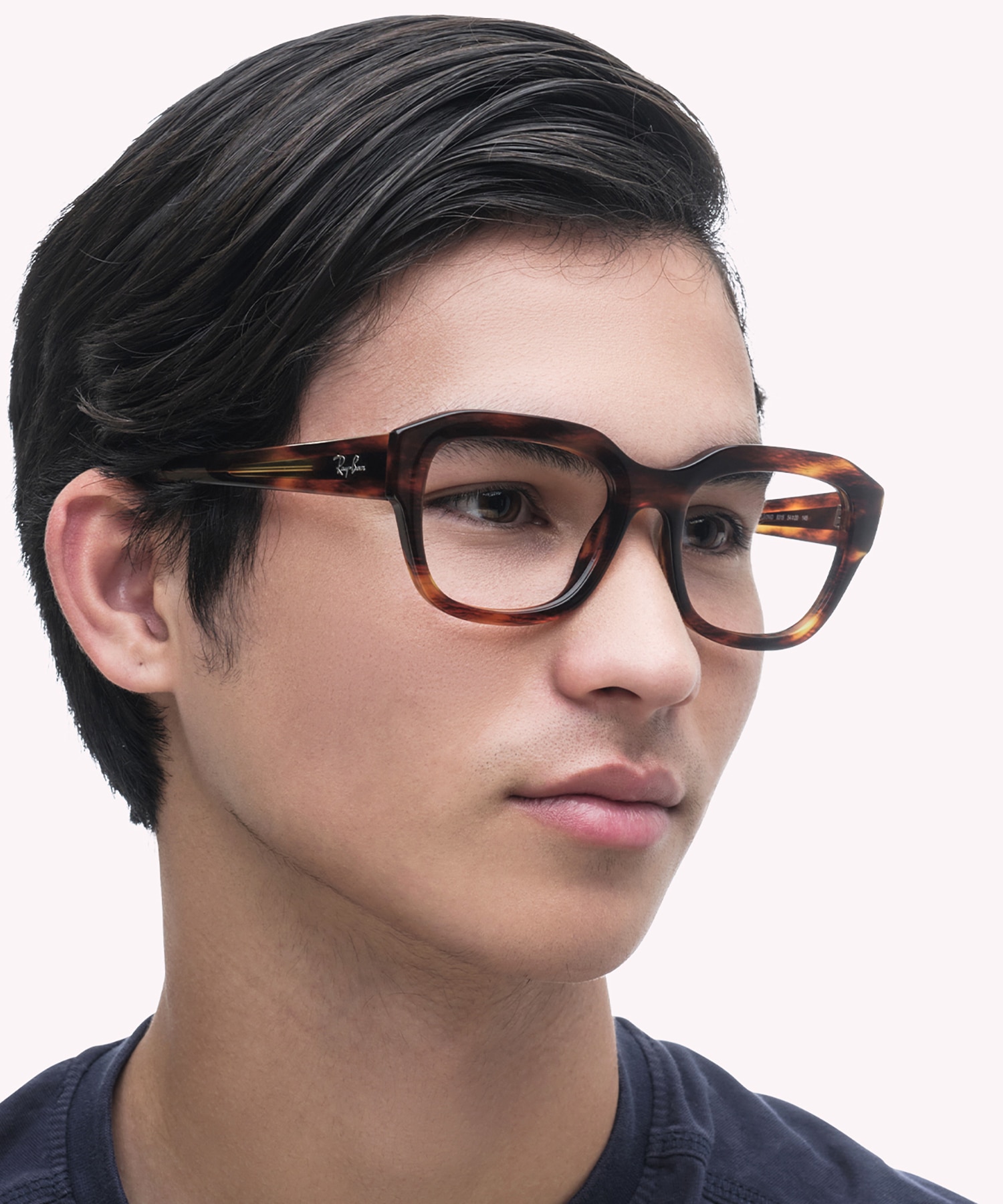 RB7225 Striped Havana PlasticEyeglass Frames for Men for Glasses Direct