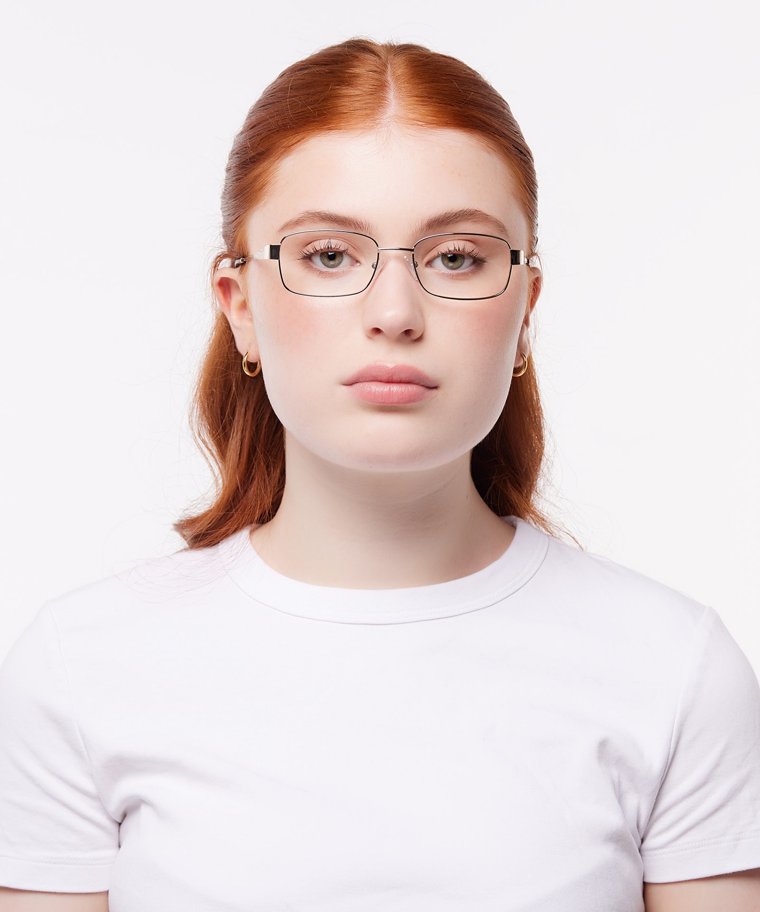 Karl Shiny Gold MetalEyeglass Frames for Women for Glasses Direct