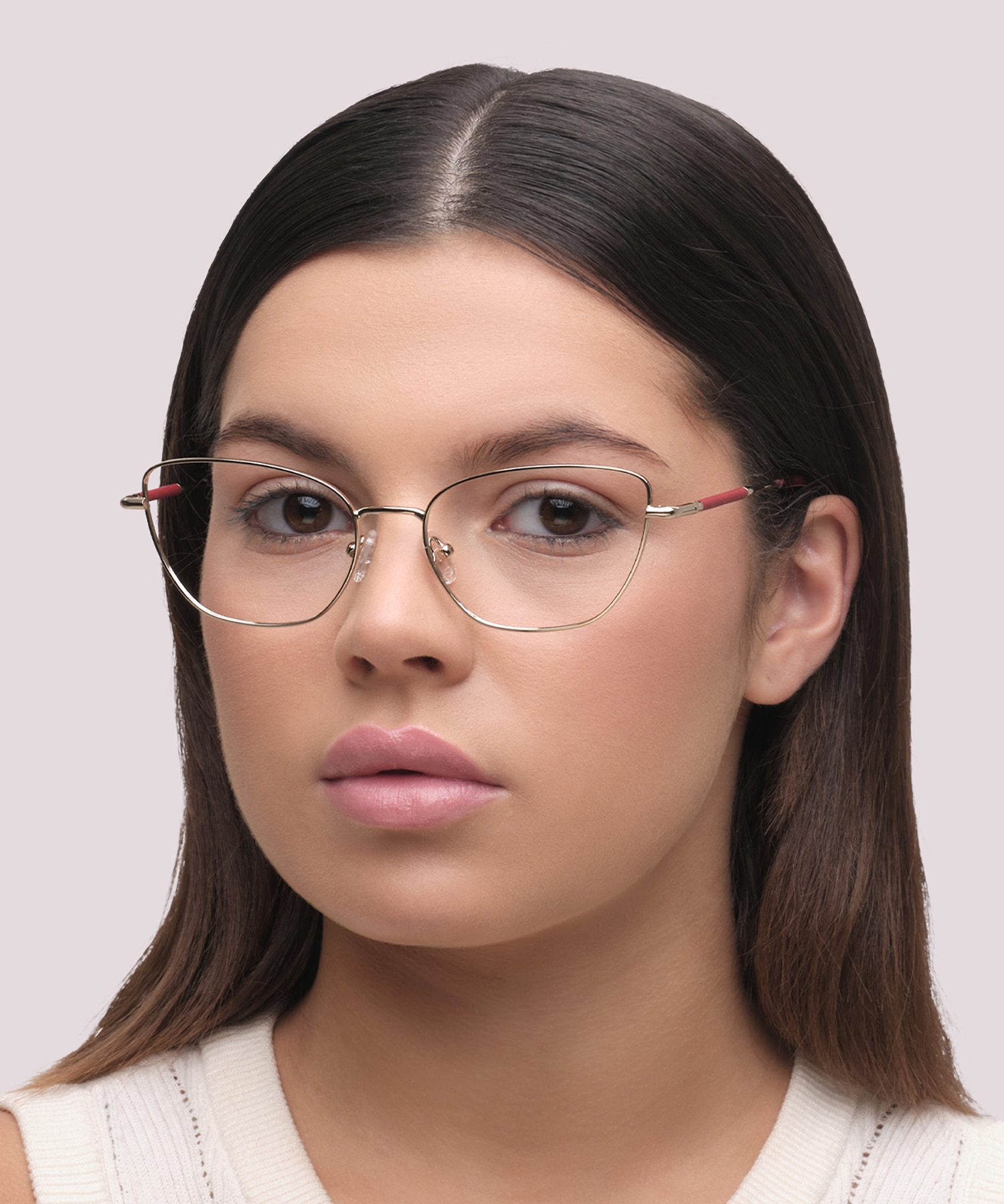 Heidi Shiny Gold MetalEyeglass Frames for Women for Glasses Direct