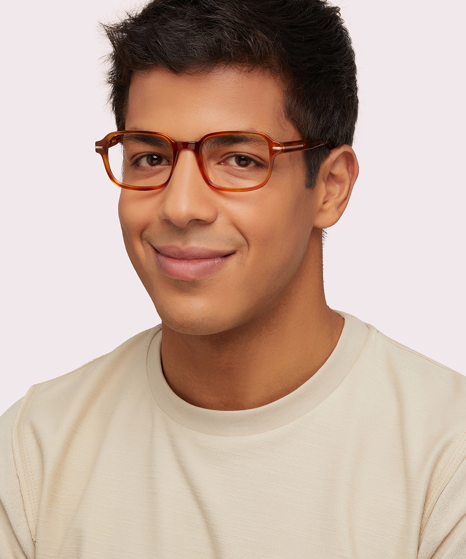 Dollis Shiny Honey AcetateEyeglass Frames for Men for Glasses Direct