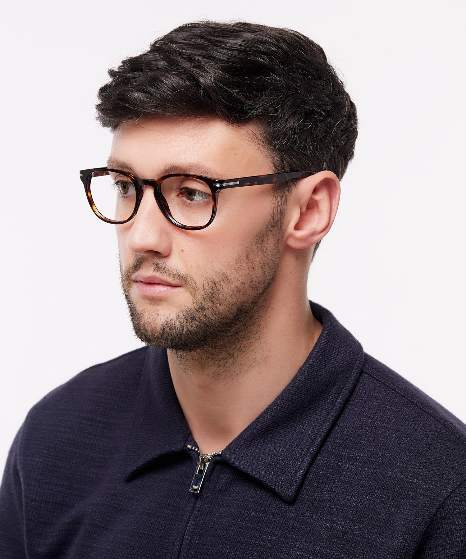 BOSS 1601 Tortoise AcetateEyeglass Frames for Men for Glasses Direct