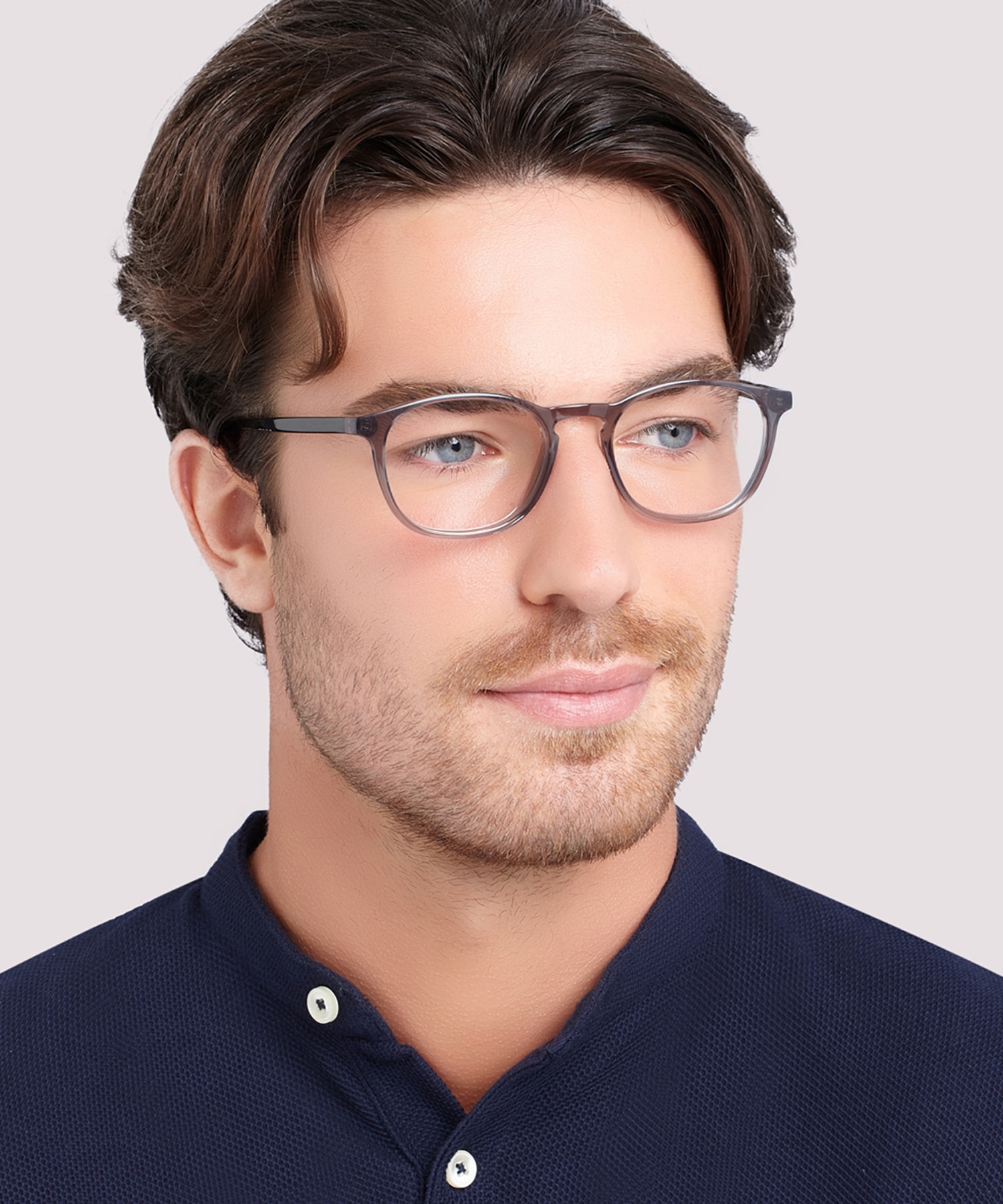 Whitley Grey AcetateEyeglass Frames for Men for Glasses Direct